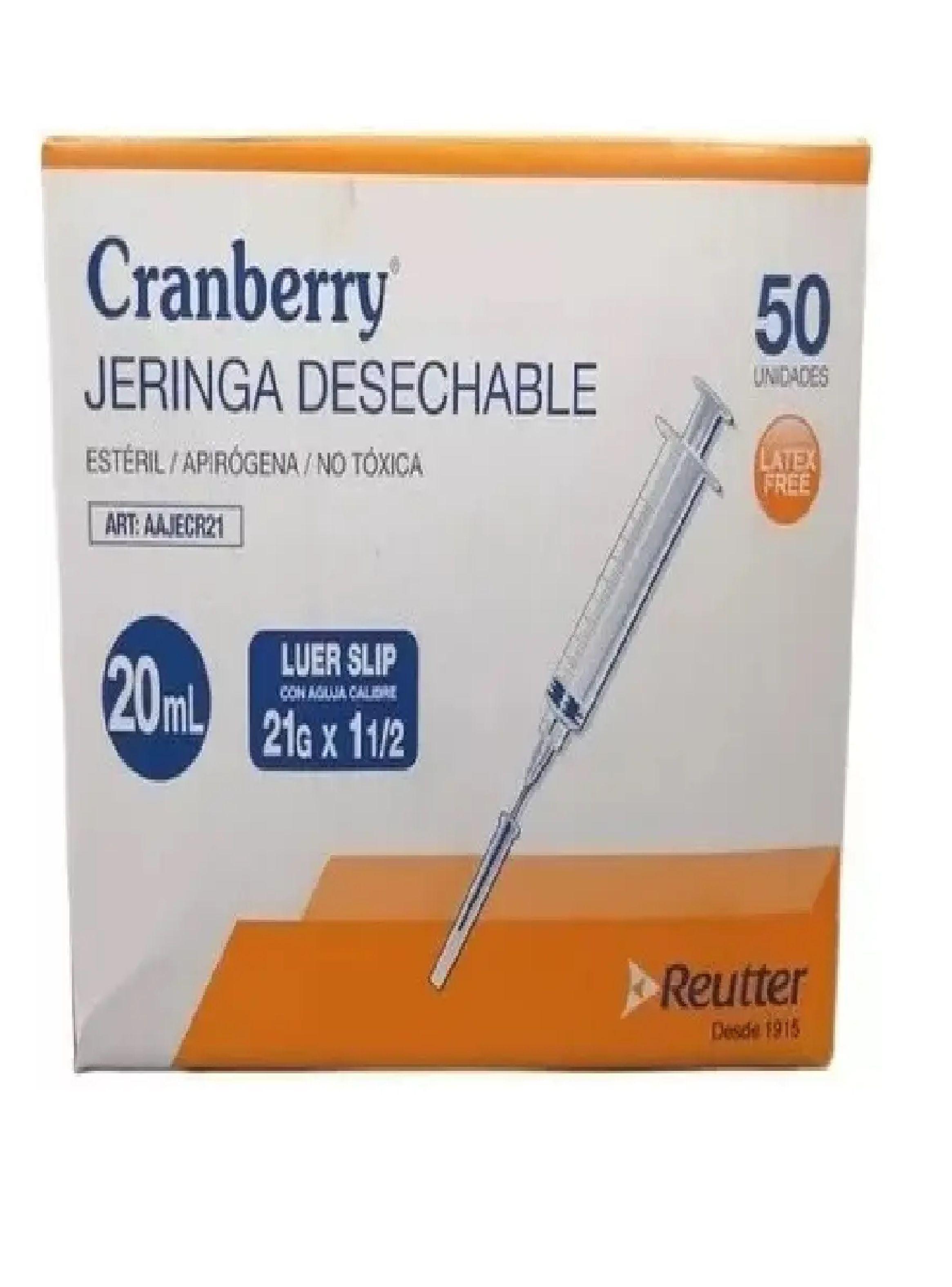 Jeringa Desechable 20cc 21g X 1 Media Luer Slip Caja 50 Unid-2