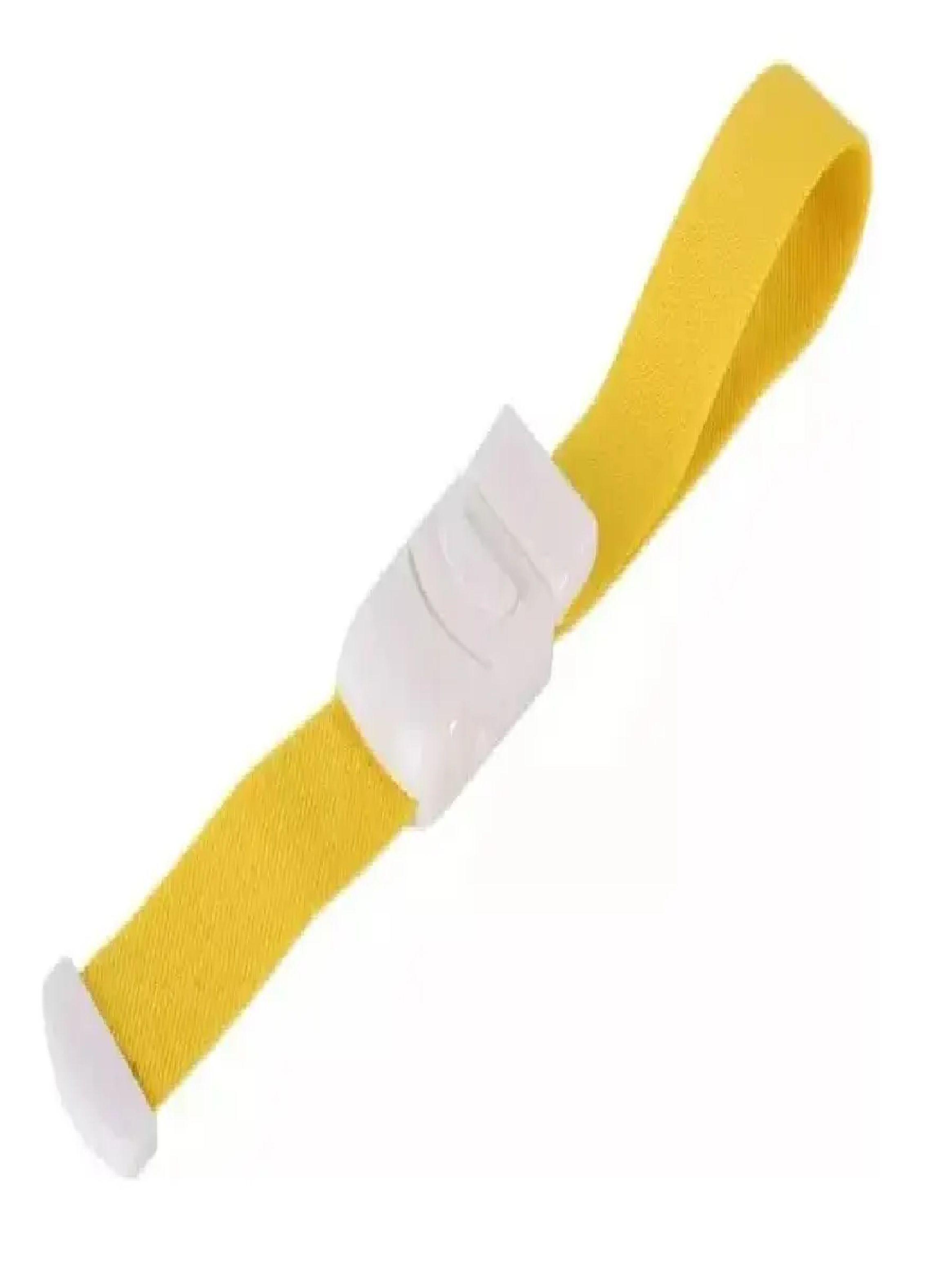 Torniquete Ligadura Elastico Con Hebilla Muestras Amarillo-2