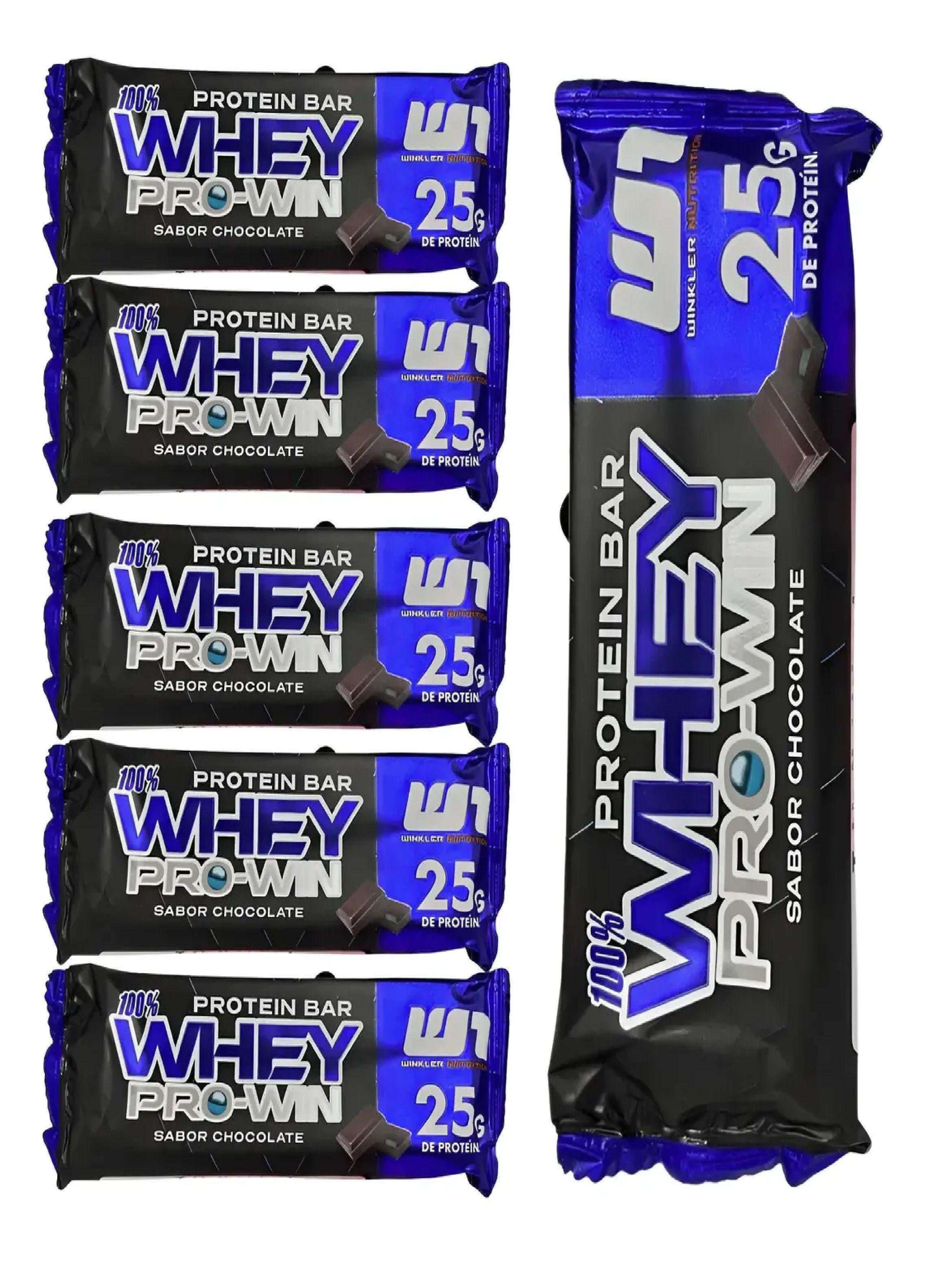 Pack X6 Barra Proteina Whey Pro Win Keto Friendly Chocolate-0