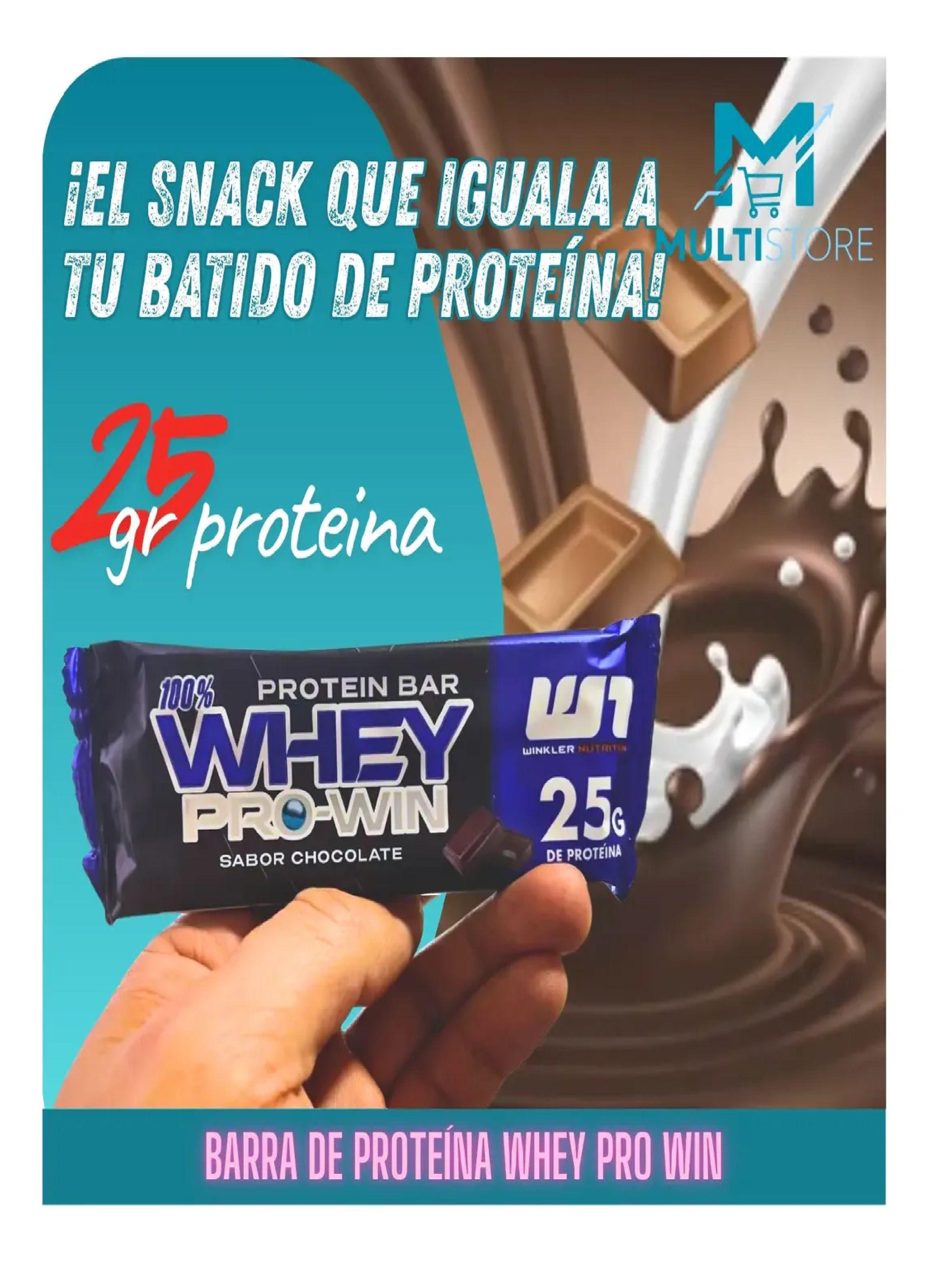 Pack X6 Barra Proteina Whey Pro Win Keto Friendly Chocolate-1
