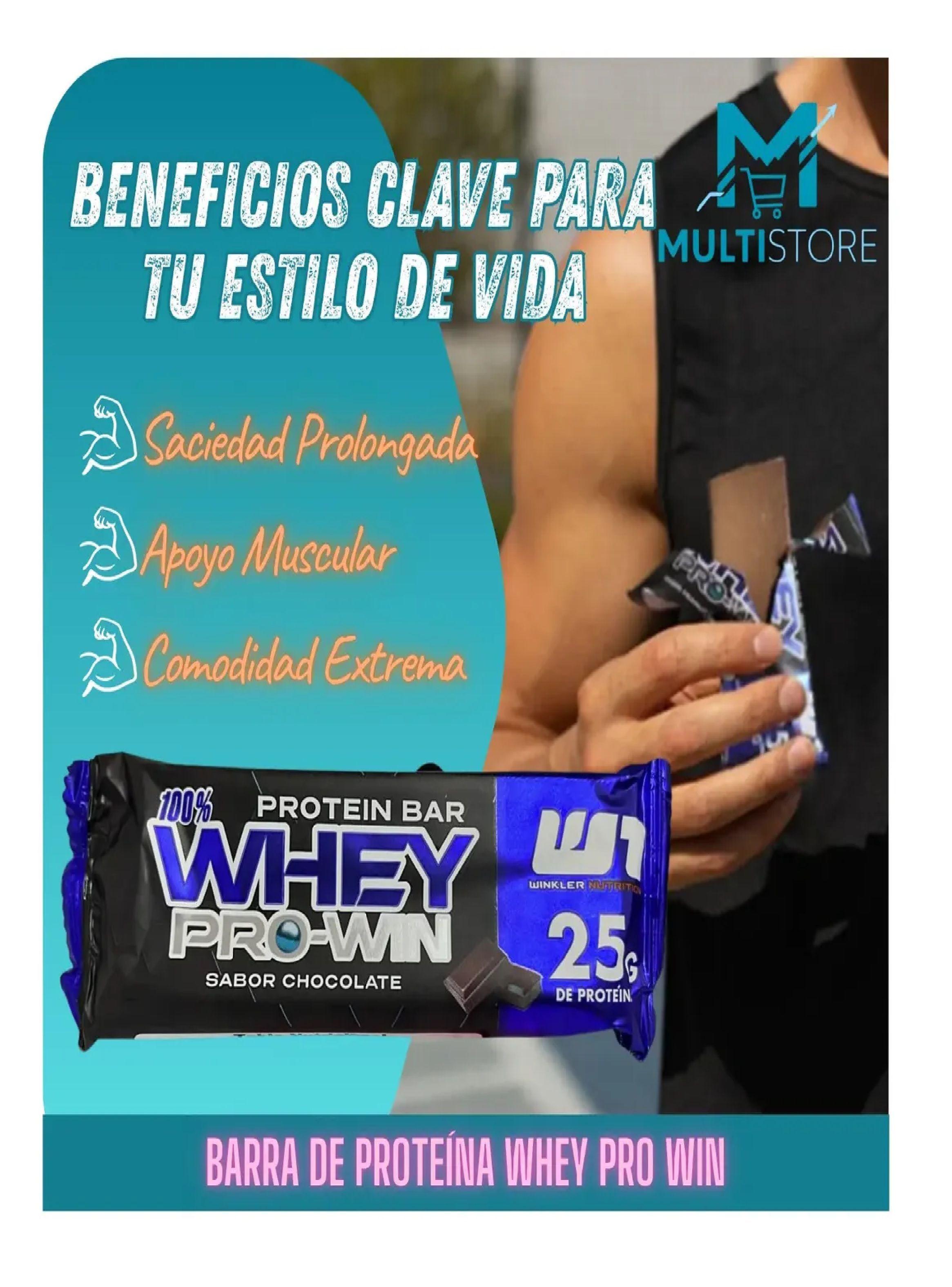 Pack X6 Barra Proteina Whey Pro Win Keto Friendly Chocolate-3