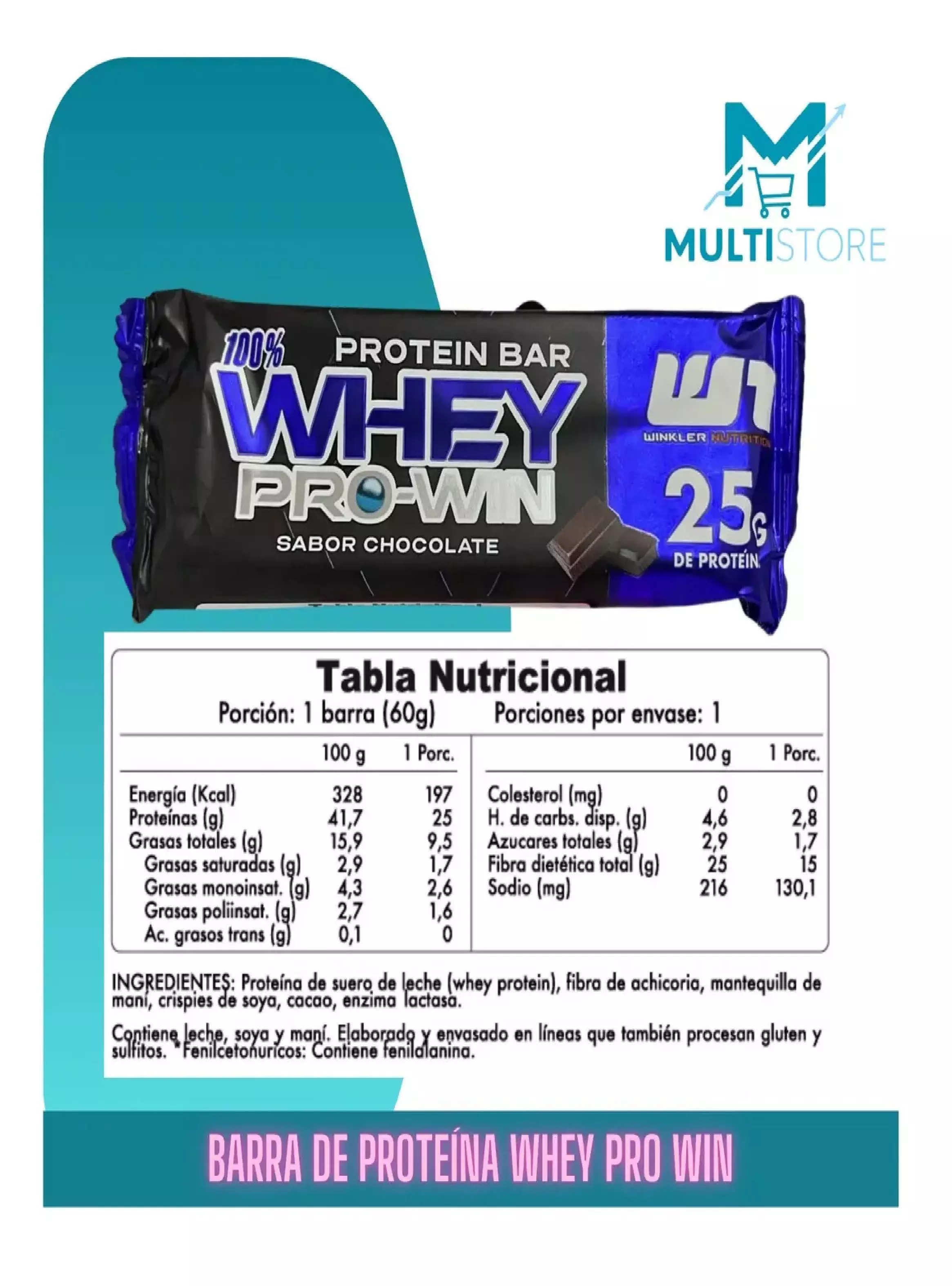 Pack X6 Barra Proteina Whey Pro Win Keto Friendly Chocolate-4