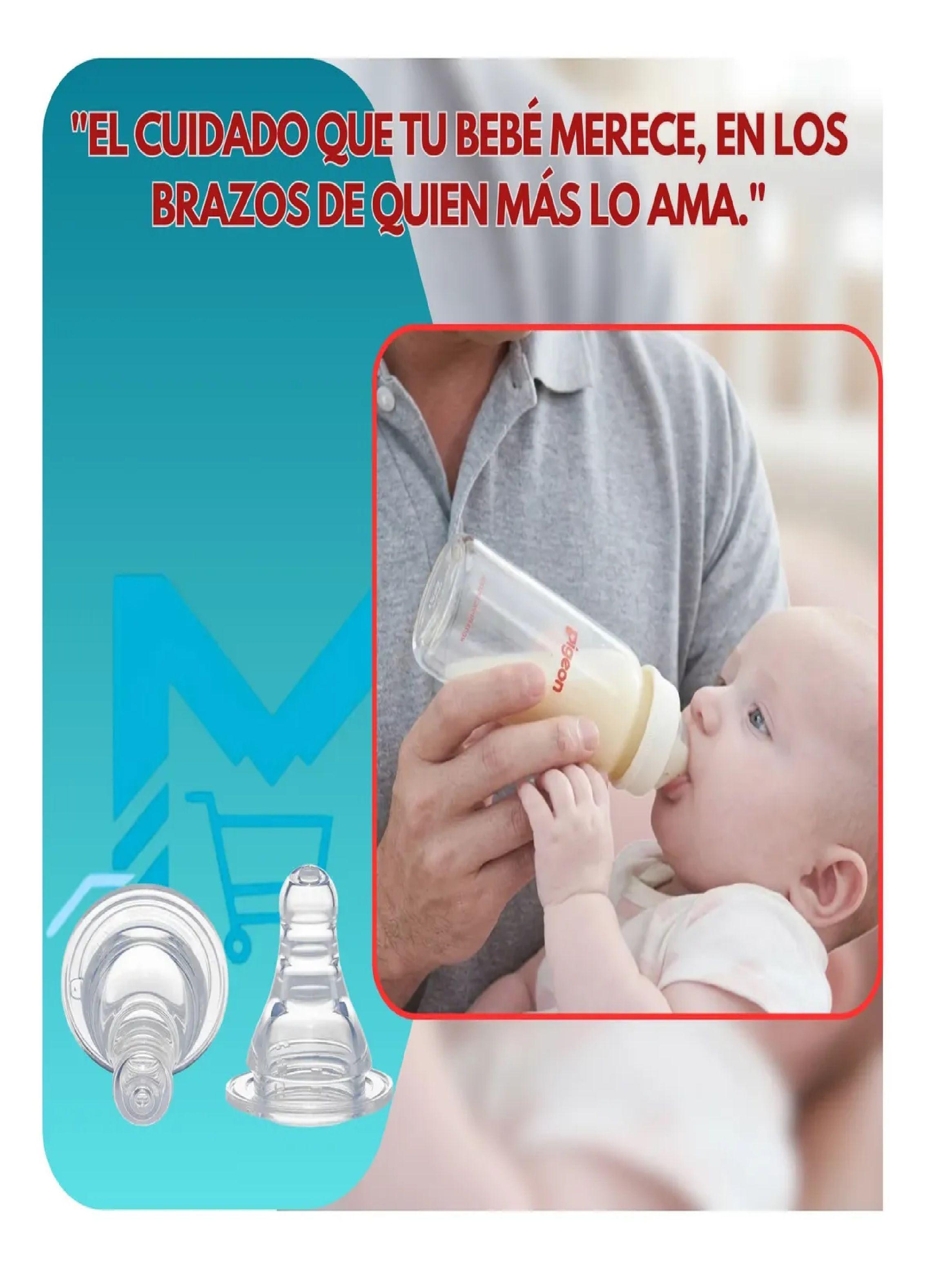 Biber n Vidrio Pigeon Boca Standard 240ml Flexible Mamadera-5