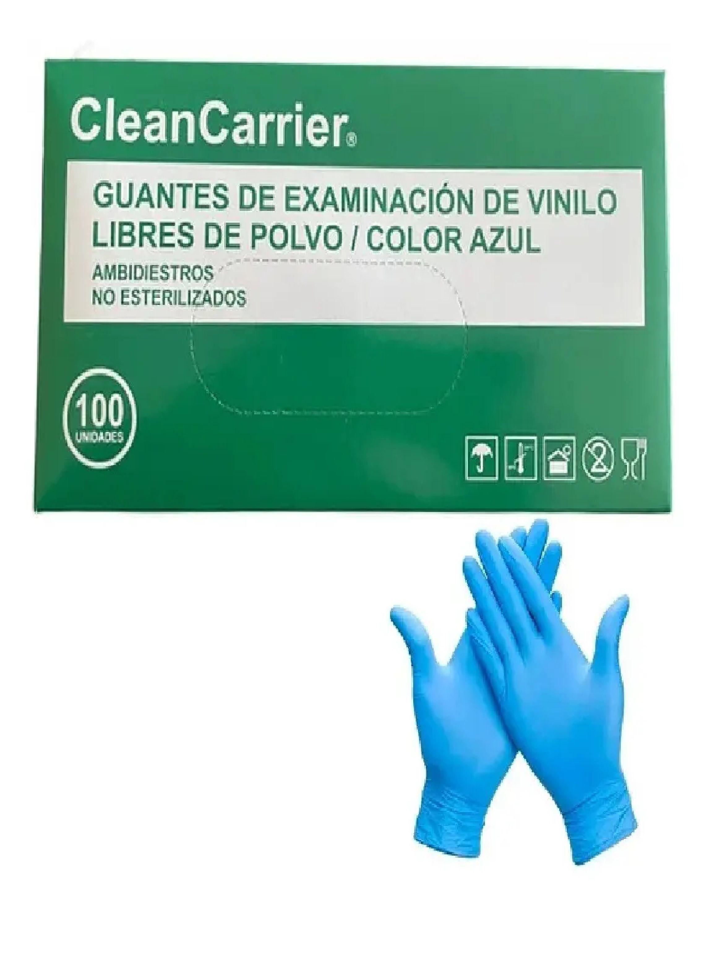 Guantes Vinilo Azul Cleancarrier Talla L Pack X 1000 Uds-2
