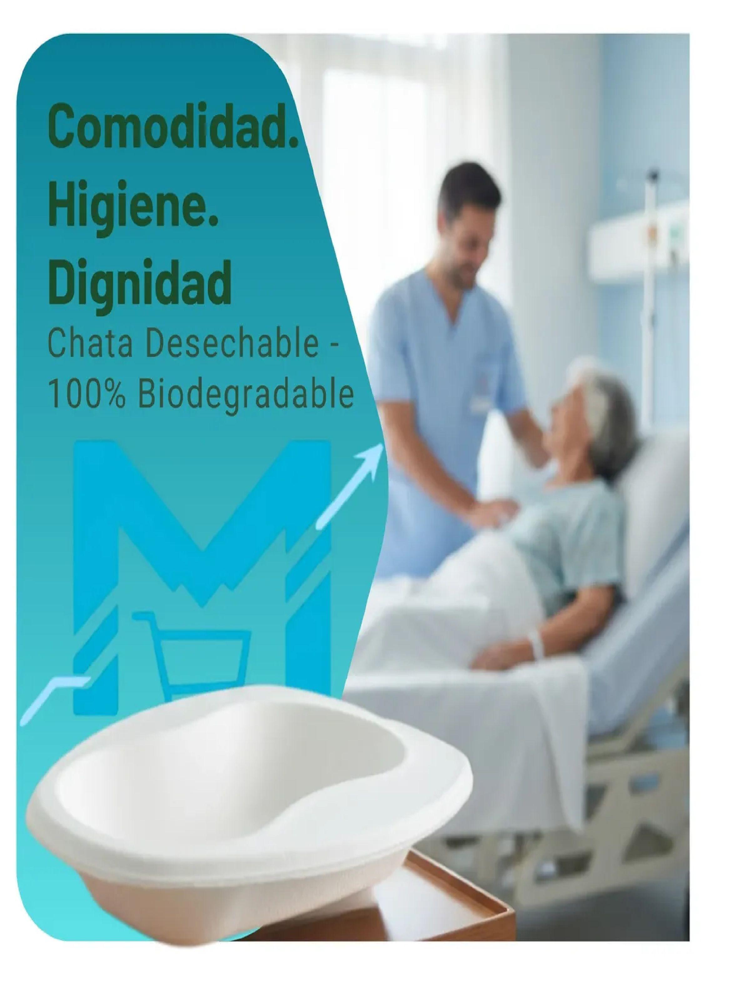 Chata Desechable De Carton Biodegradable X20 Uso Medico-3