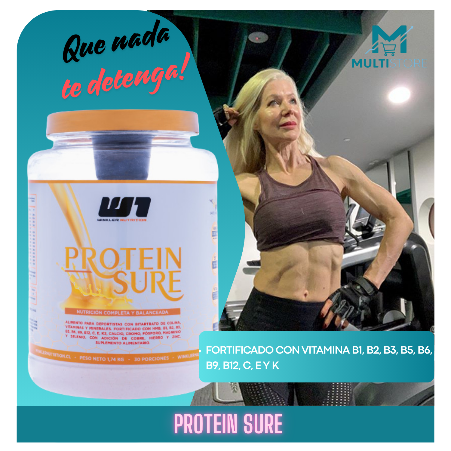 Protein Sure Winkler 1.74 Kgs Adulto Mayor Hmb Y Vitaminas Vainilla-3