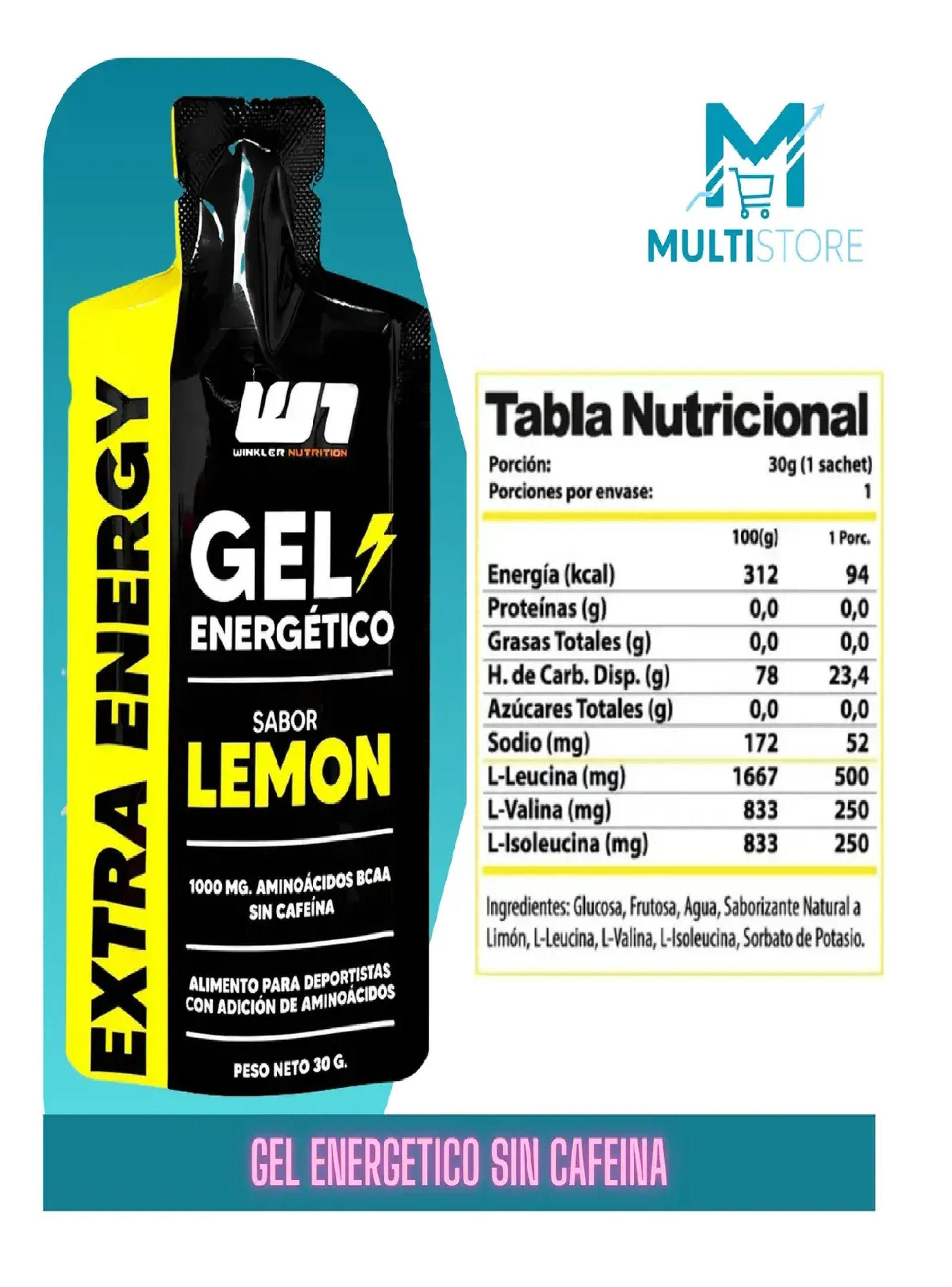Pack X12 Geles Energeticos Limon Aminoacidos Rendimiento-4