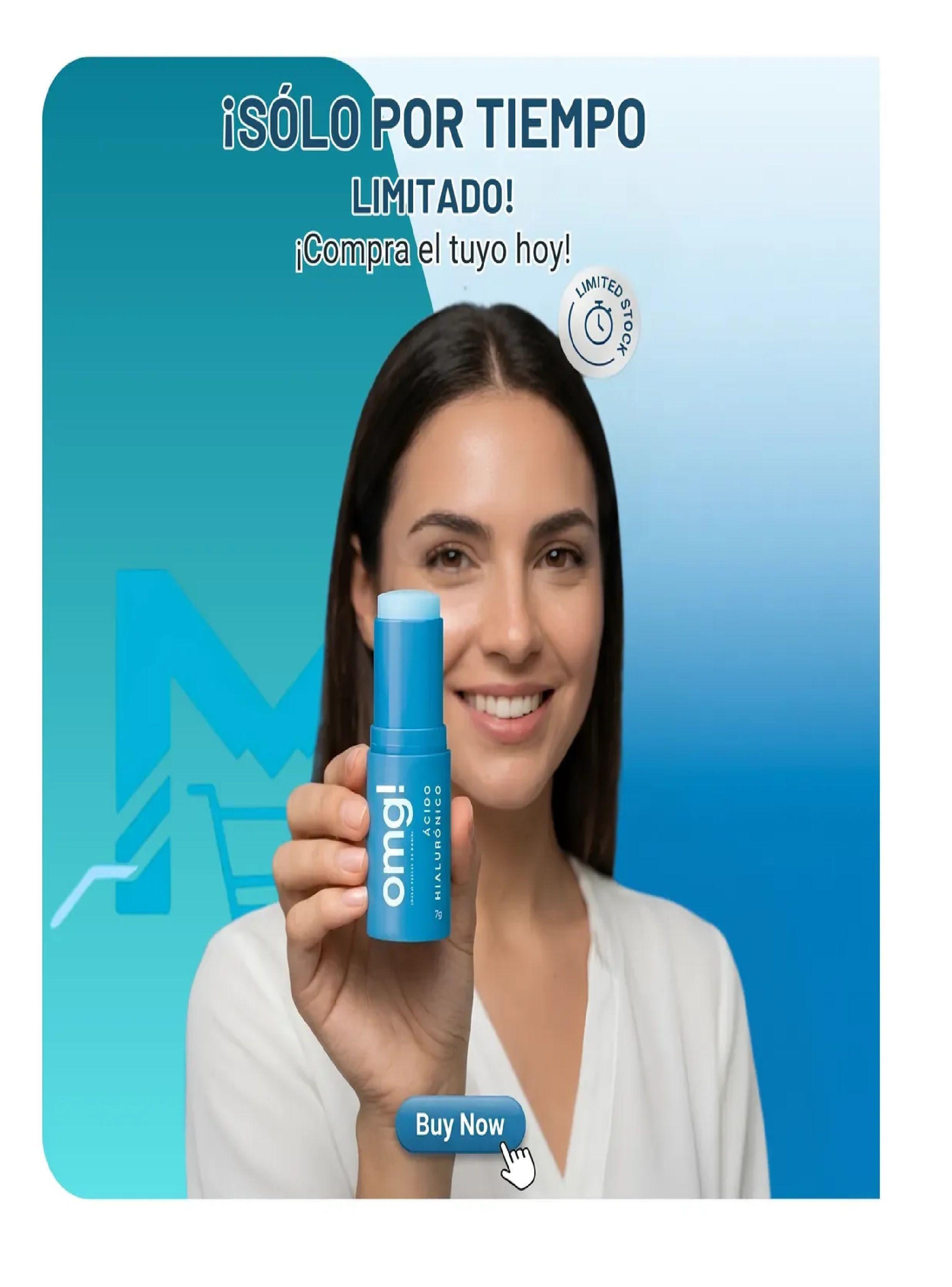 Serum Facial En Barra Acido Hialuronico Omg 7g Hidratante-7