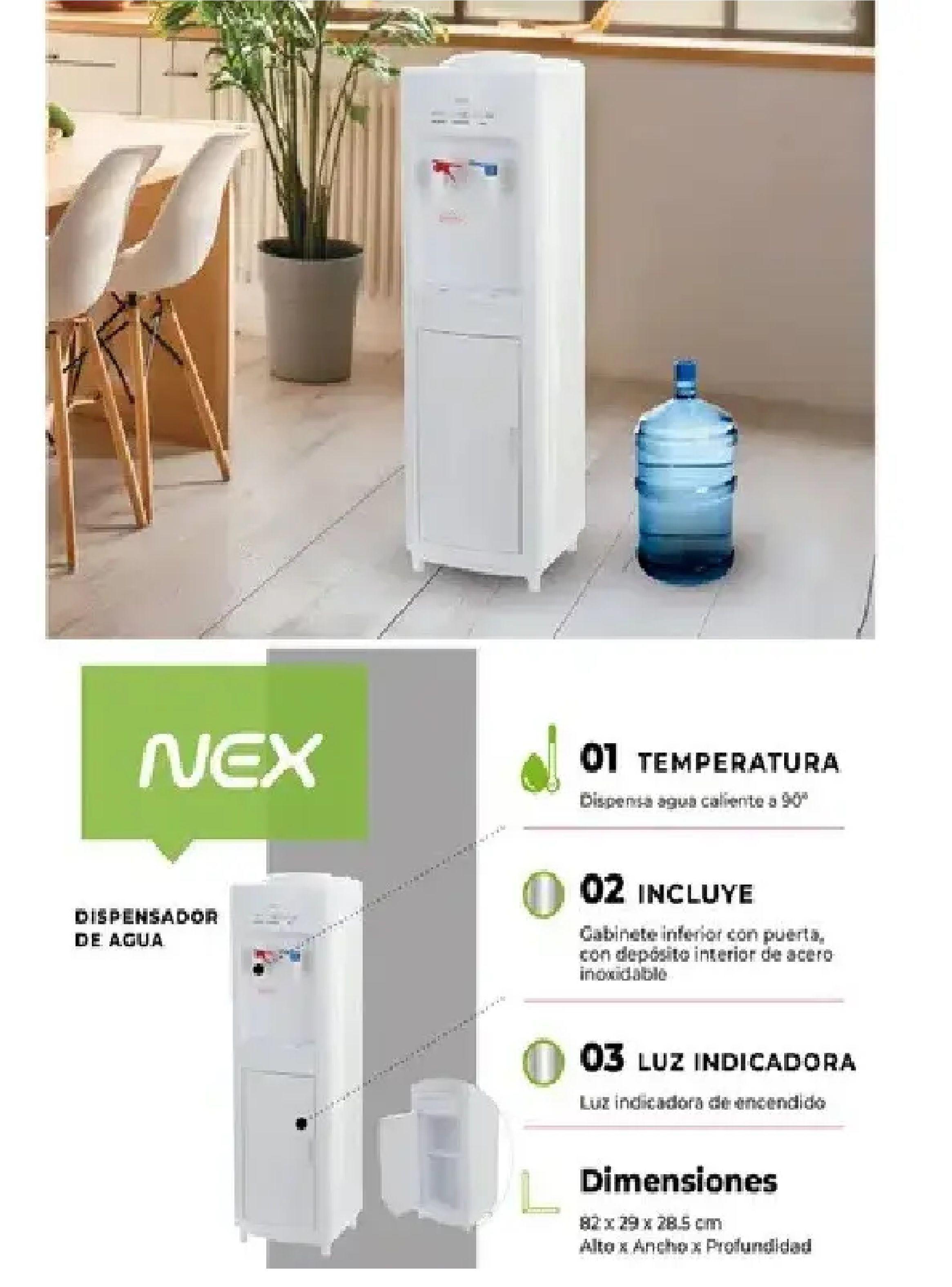 Dispensador De Agua Pedestal Fr a Y Caliente Nex Hasta 20l-5