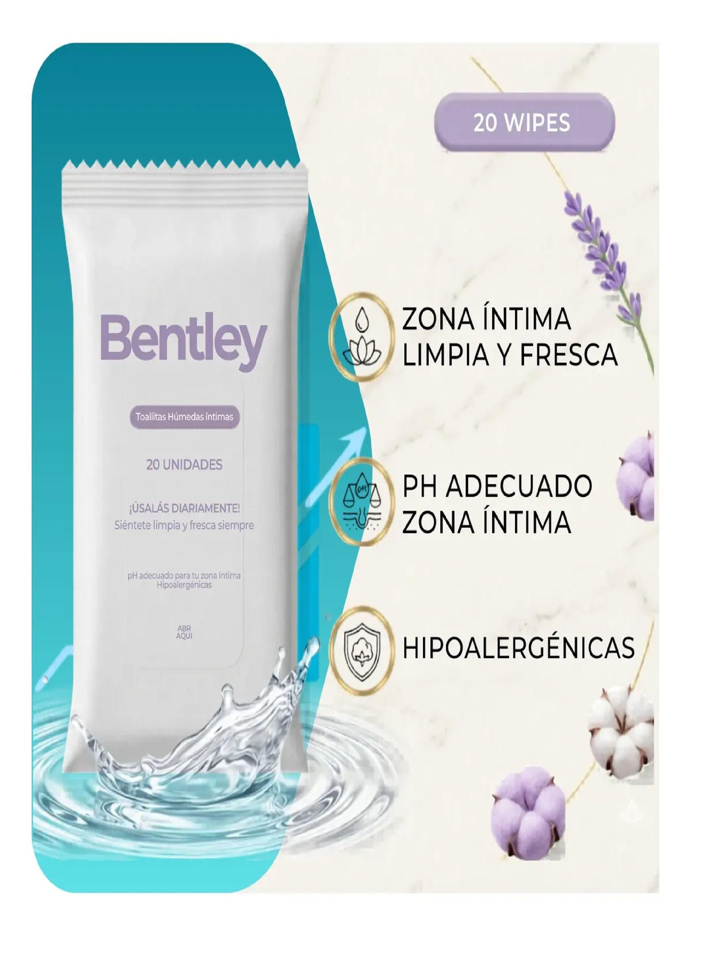 Toallitas Humedas Intimas Bentley Wipes 20un Hipoalergenica-3