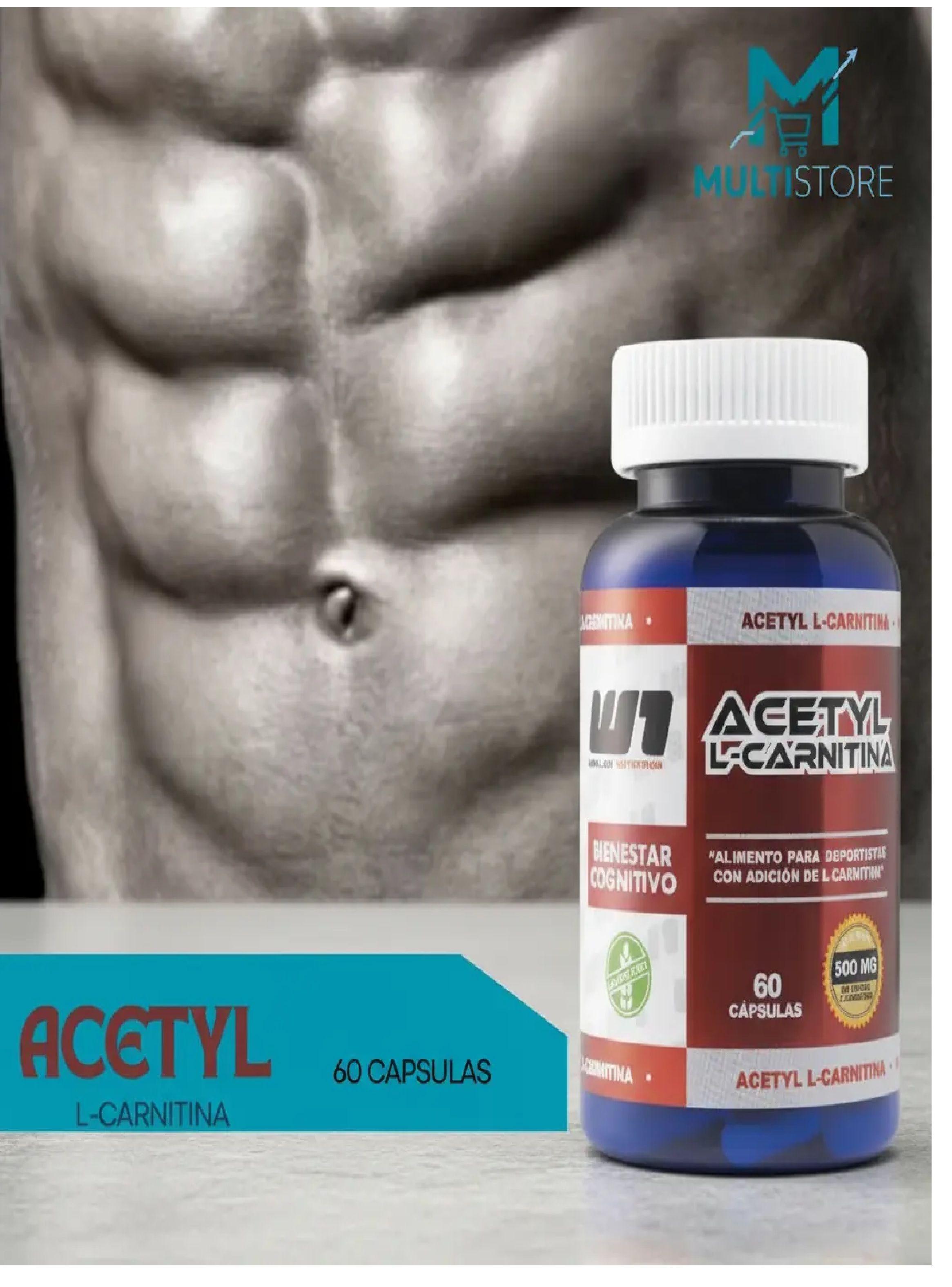 Acetyl L carnitina W1 60 Capsulas Mente Y Rendimiento-3