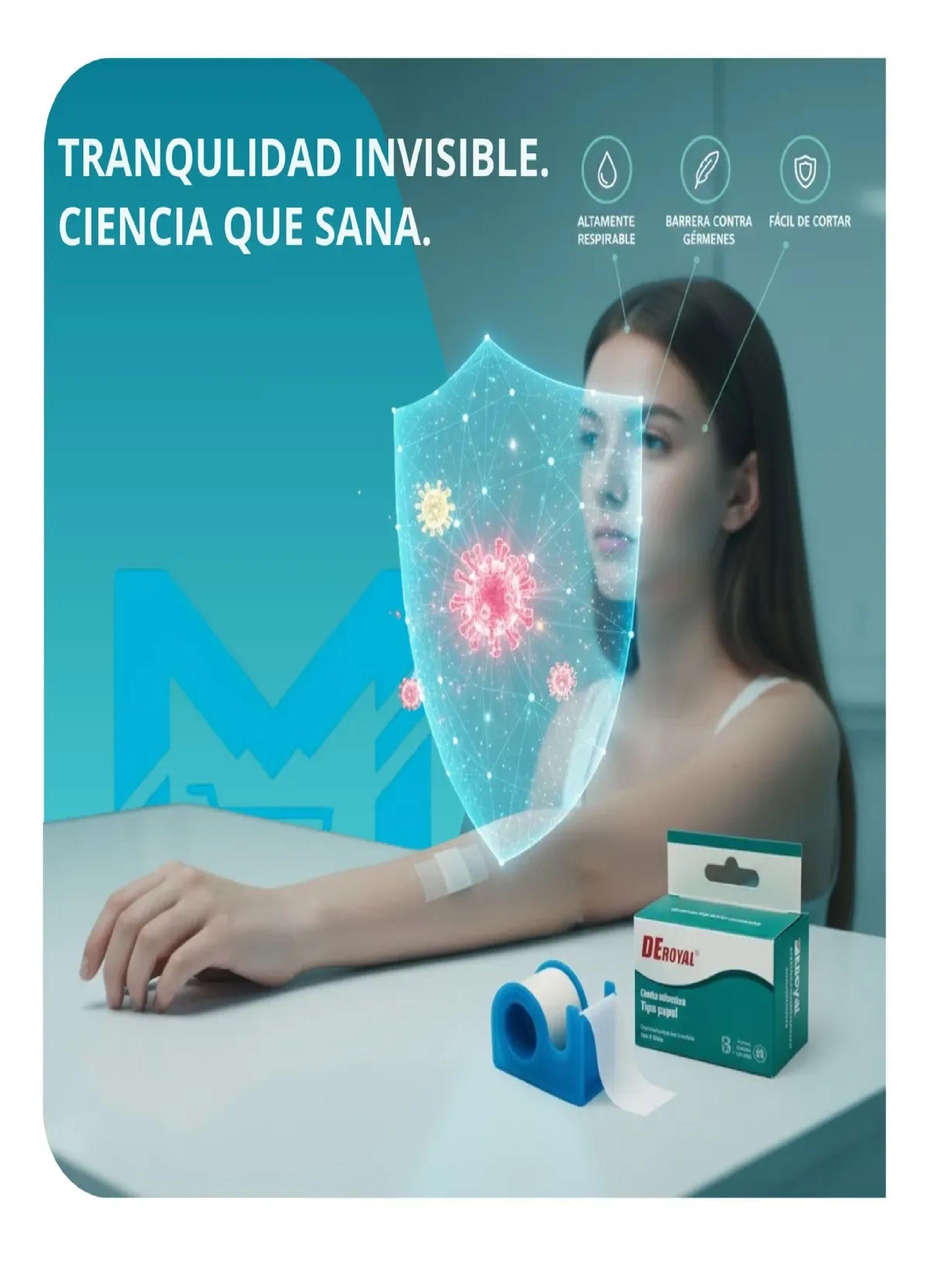 Cinta Micropore Tela Adhesiva Papel 1 25cmx5m Marron-2