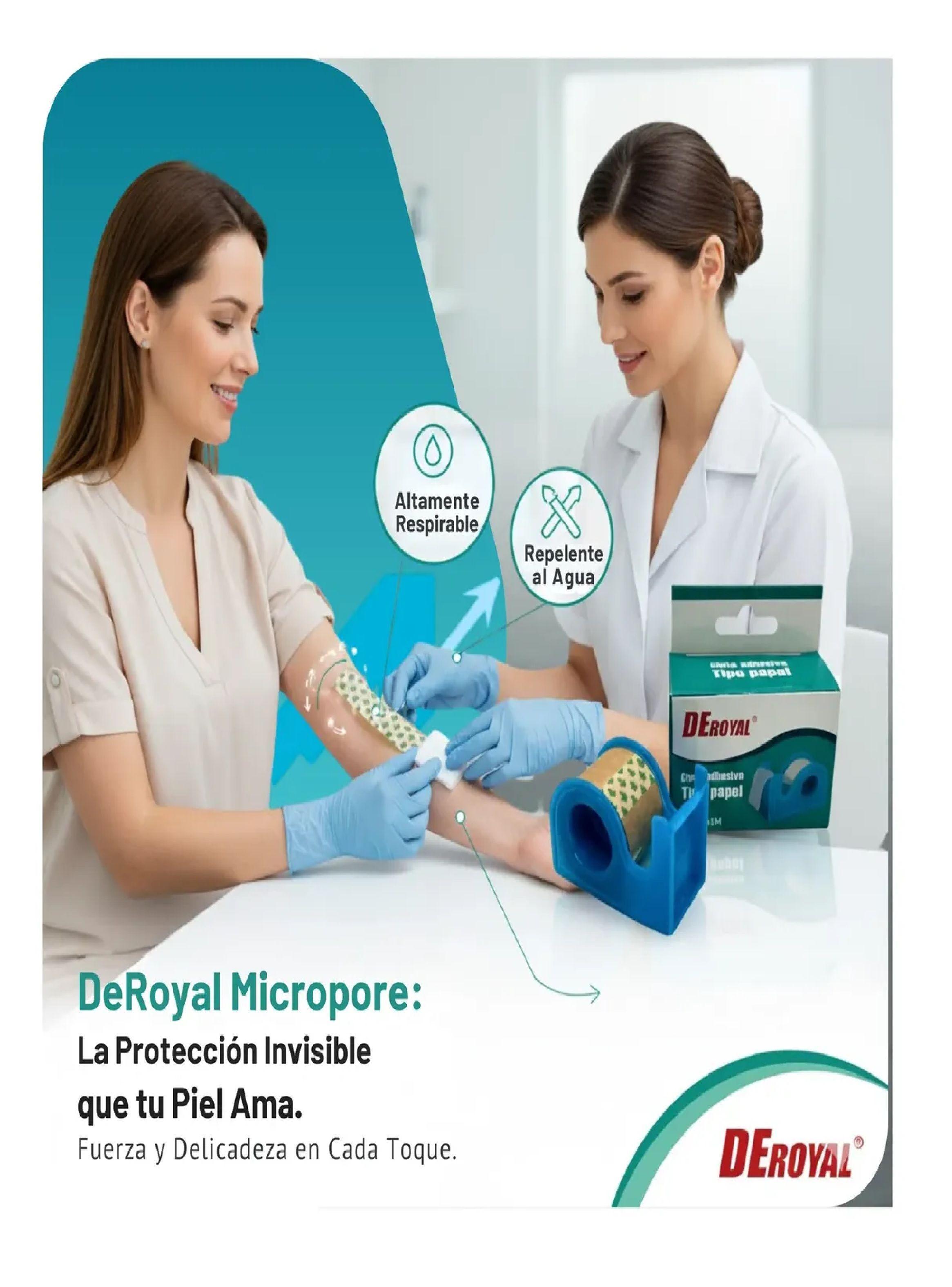 Cinta Micropore Tela Adhesiva Papel 1 25cmx5m Marron-5