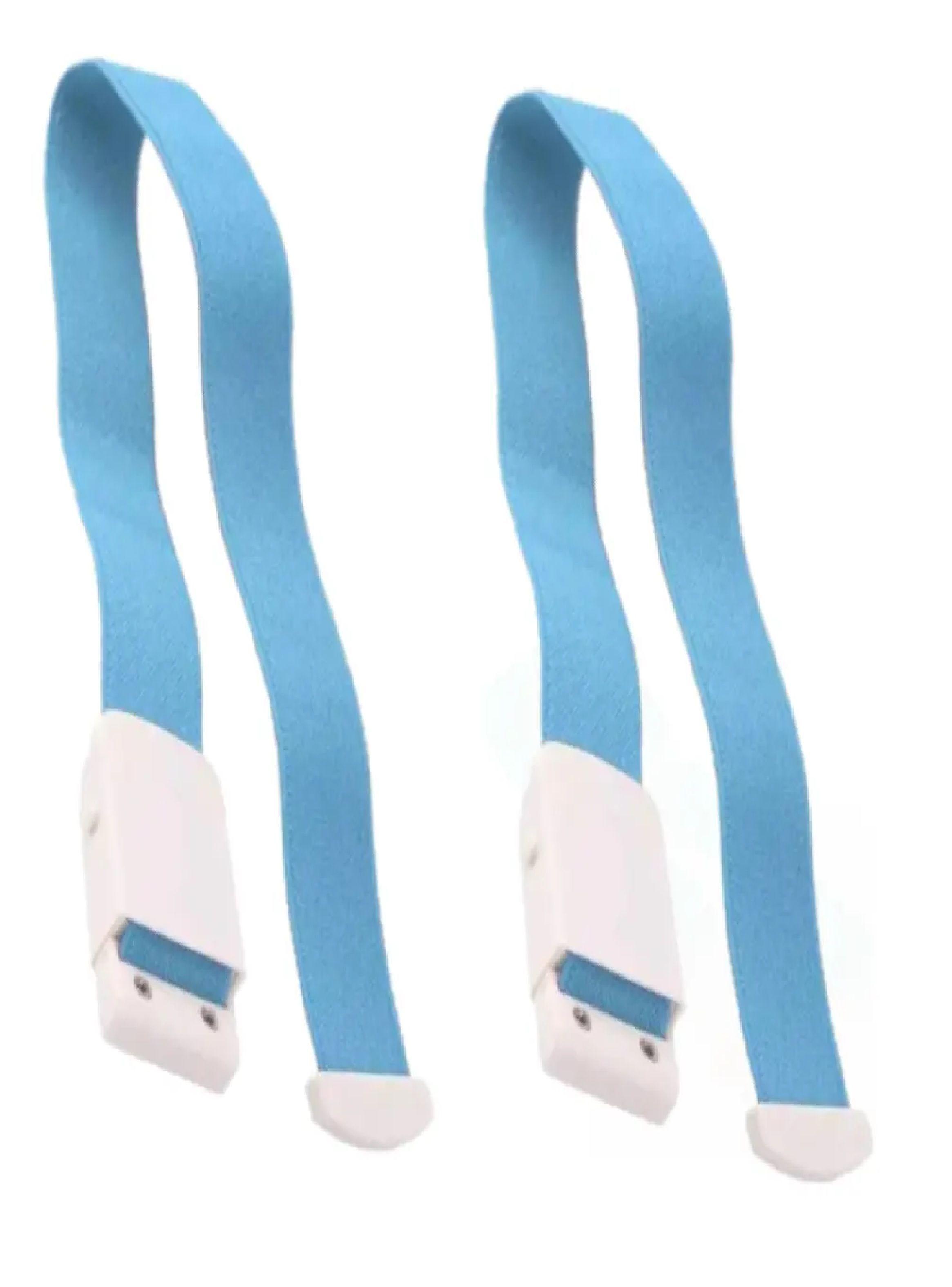 Torniquete Ligadura Elastico Hebilla Medicas Celeste 2 Unids-0