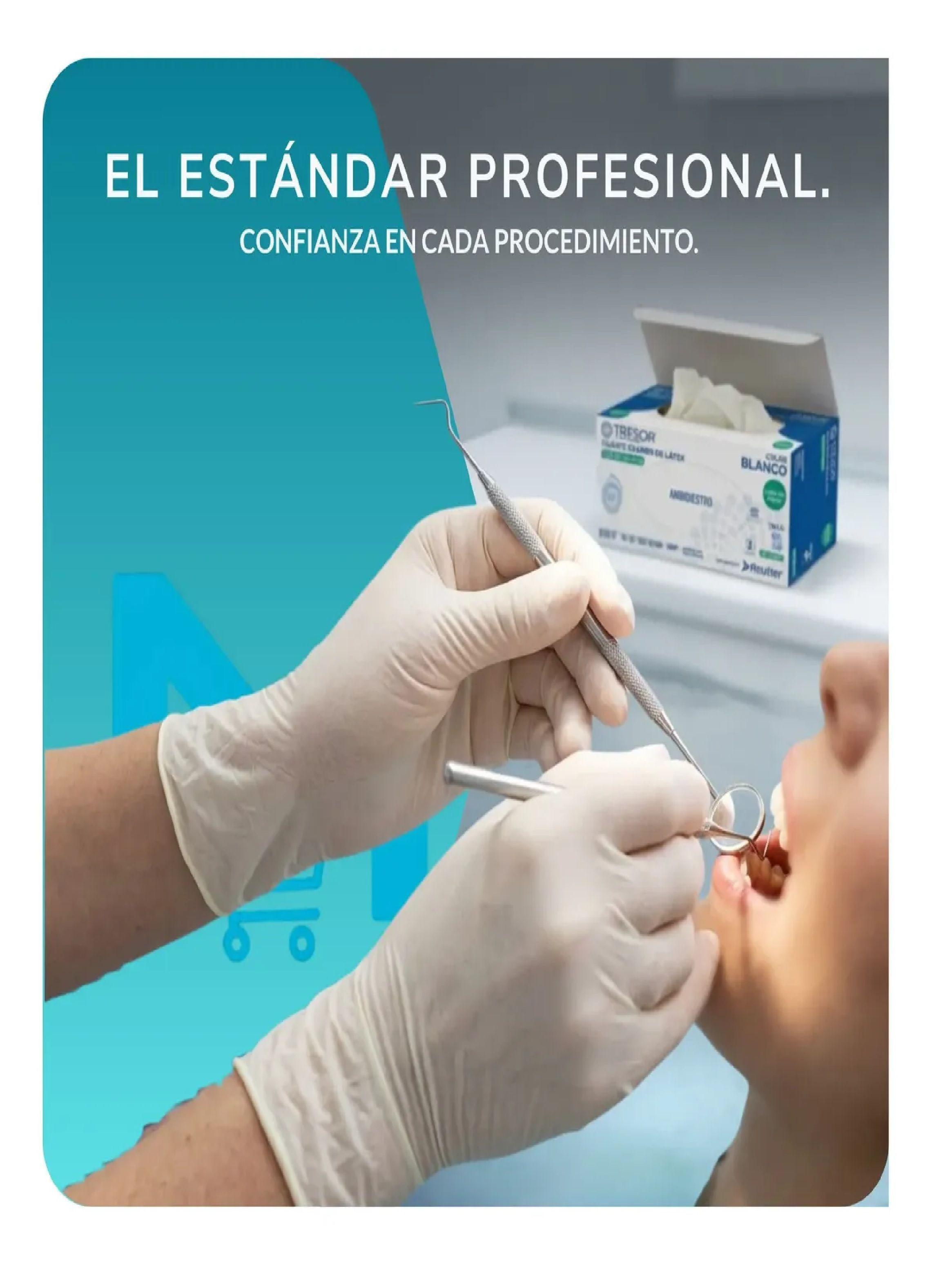 Pack X10 Cajas Guantes De Latex Sin Polvo Tresor 1 000 Unid S-5