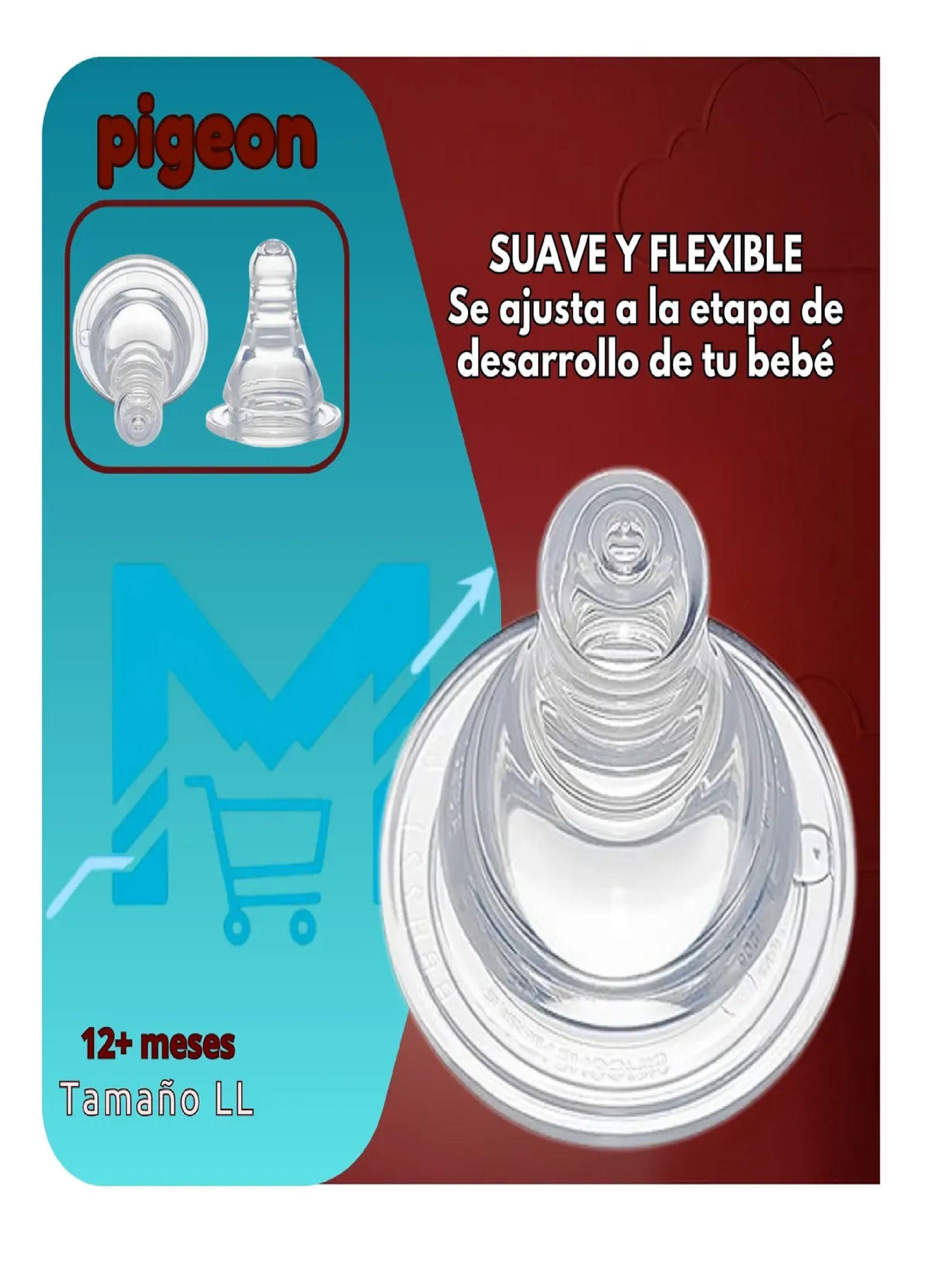 Tetina Pigeon Boca Estandar Talla Ll Silicona Anticolico-5