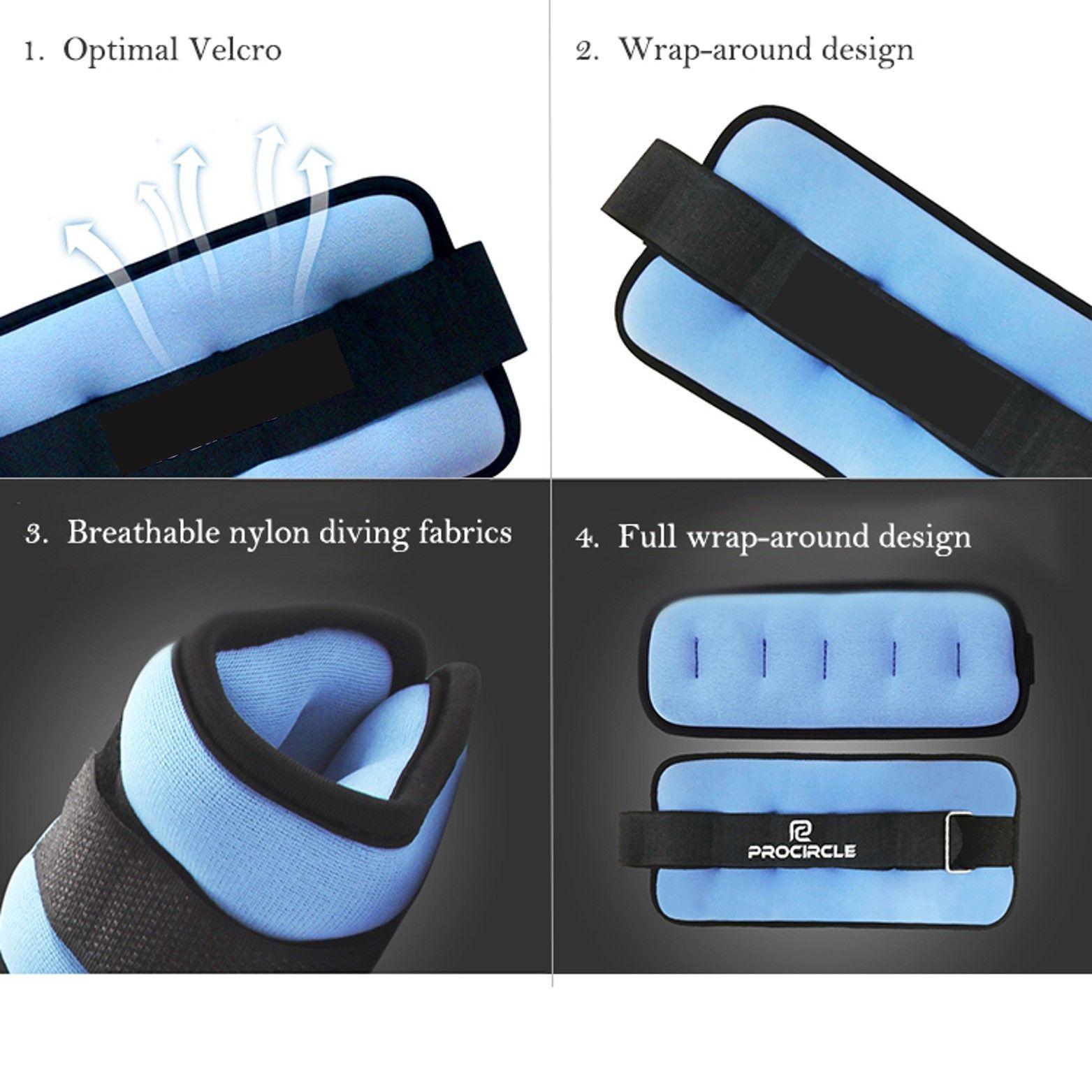 Tobilleras Pesas Acero 2 Kilos (par) Total 4 Kilos Fitness-2