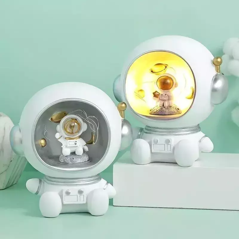 Lampara Alcancia Astronauta Luz Led Blanca-2