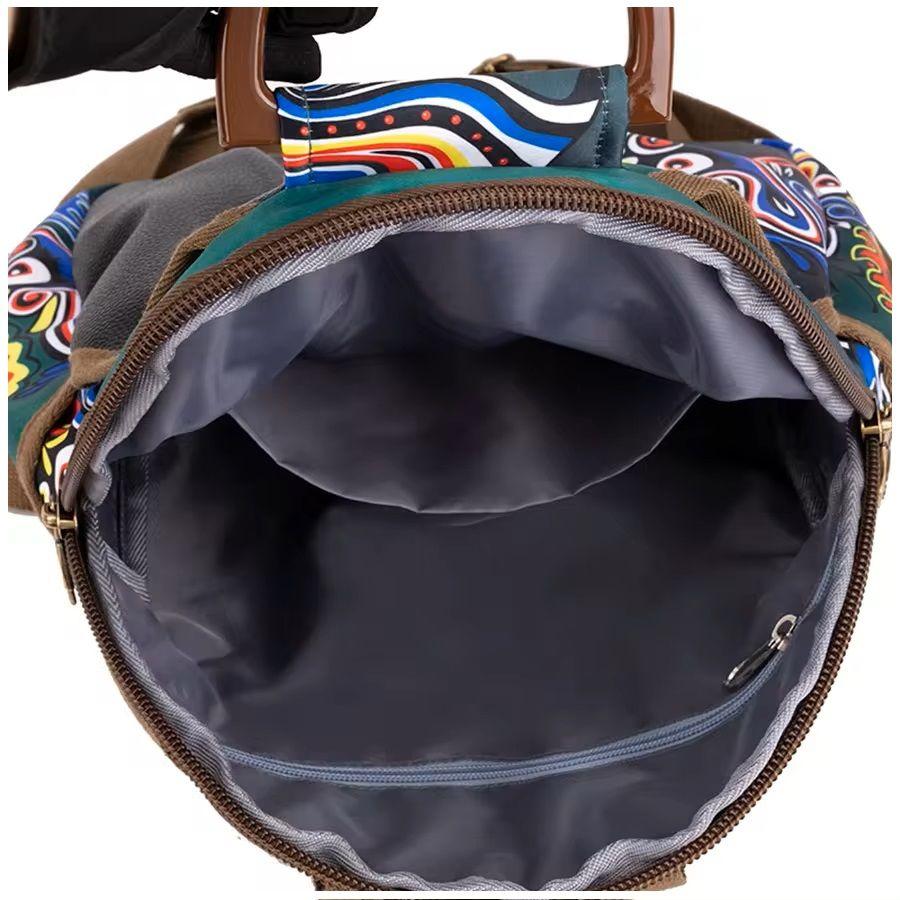Mochila Estampada de Diseñador de Lujo Impermeabilidad para Mujer-3