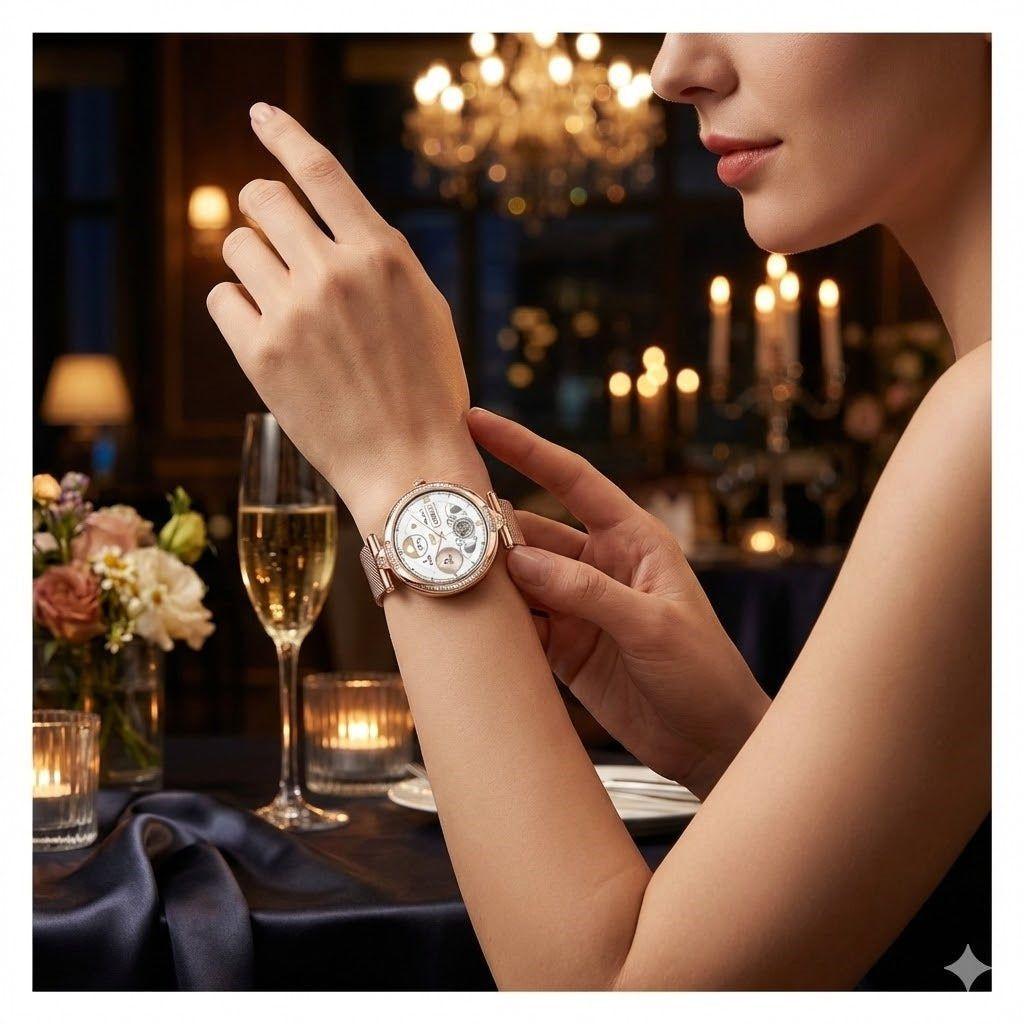 Smartwatch NX17 Pro AMOLED Llamadas Bluetooth Monitoreo y Correa de Acero Inox-5