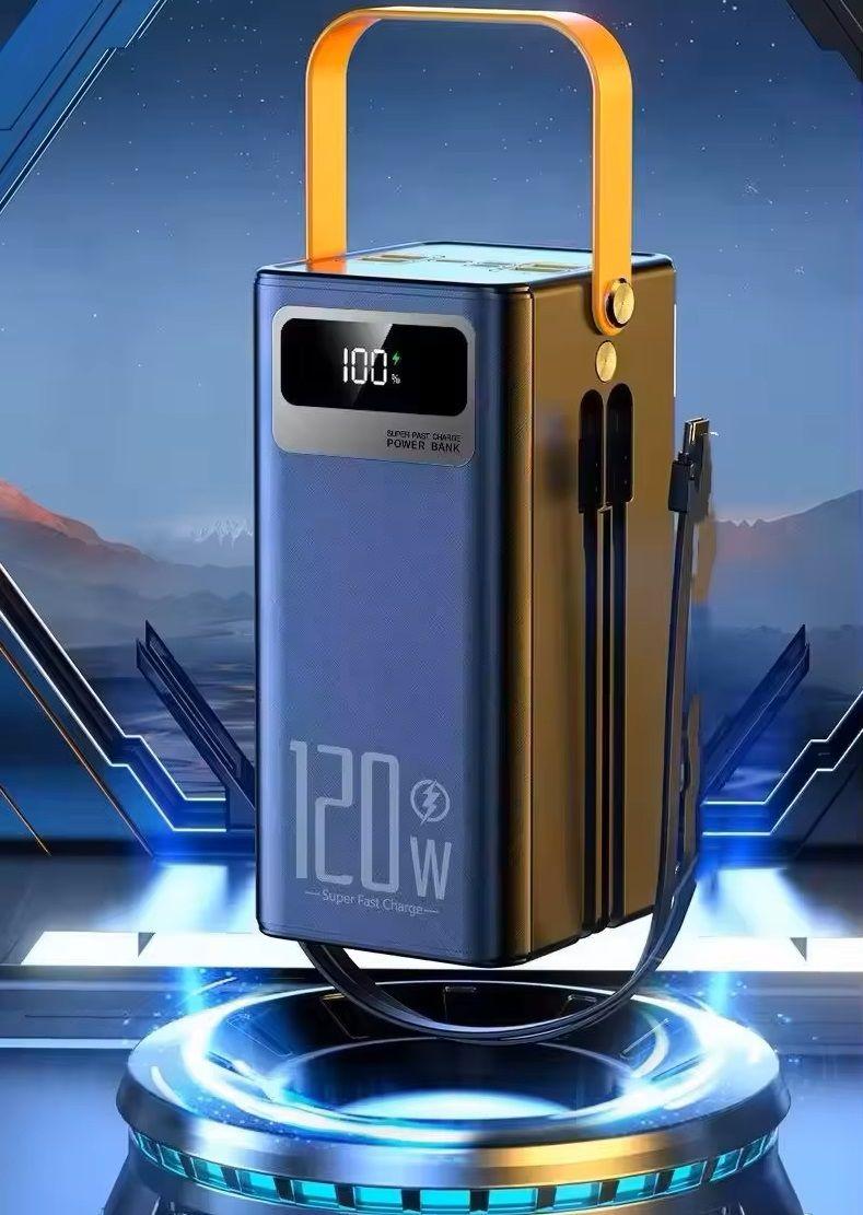 Power Bank Portátil Alta Capacidad 60000mAh Impermeable Carga Rápida-5