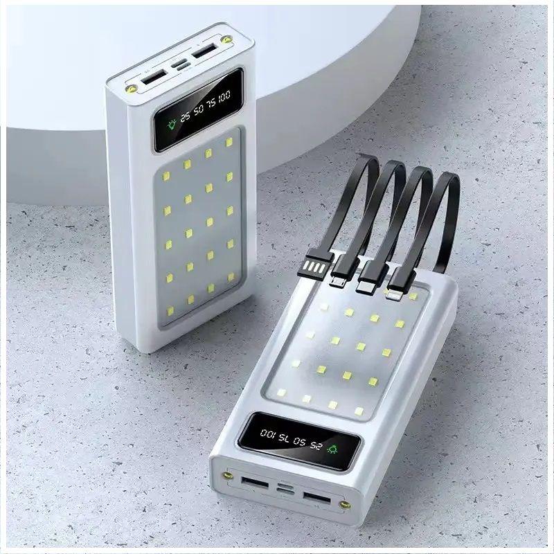 Power Bank 20000 mAh Carga Rápida Luces para Camping Multifuncional-3