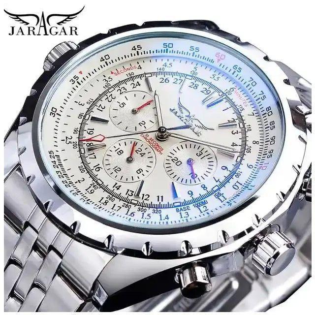 Reloj automático Deportivo para Hombre Movimiento Mecánico Cronógrafo-0