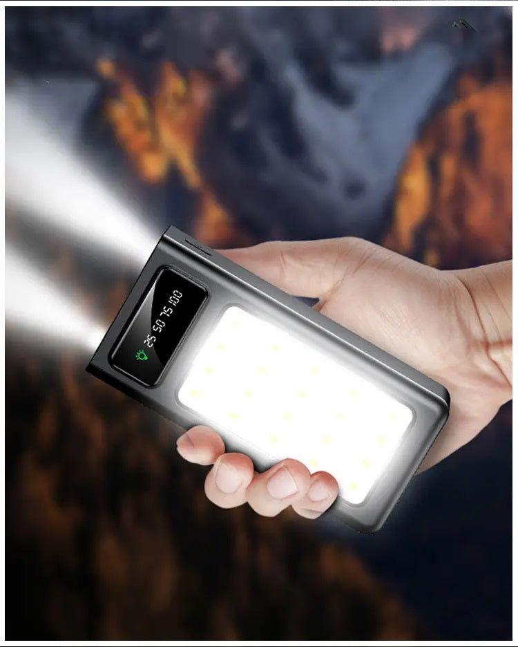 Power Bank portátil 30000mAh Carga Rápida y Luz de Emergencia-2