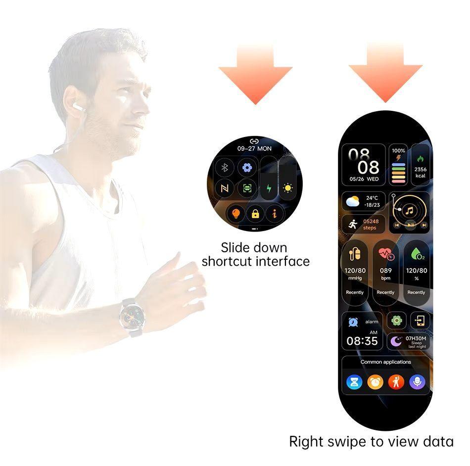 Smartwatch GT5 PRO Llamadas Bluetooth 5 Monitoreo Salud 300 mAh IP67-8