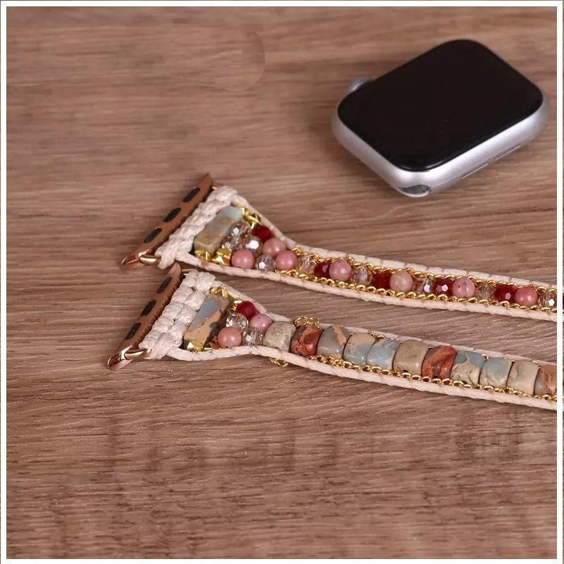 Pulsera piedras naturales para Apple Watch Series-4