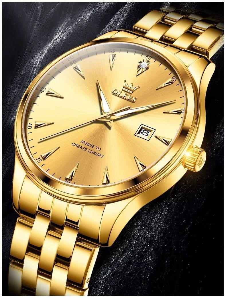 Reloj elegante Clásico Hombre con Calendario y Movimiento de Cuarzo Resist. Agua-4