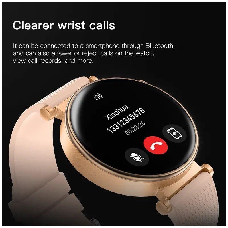Reloj Inteligente Mujer Estilo Salud con Doble Correa Silicona y Metálica Compatible IP68-5