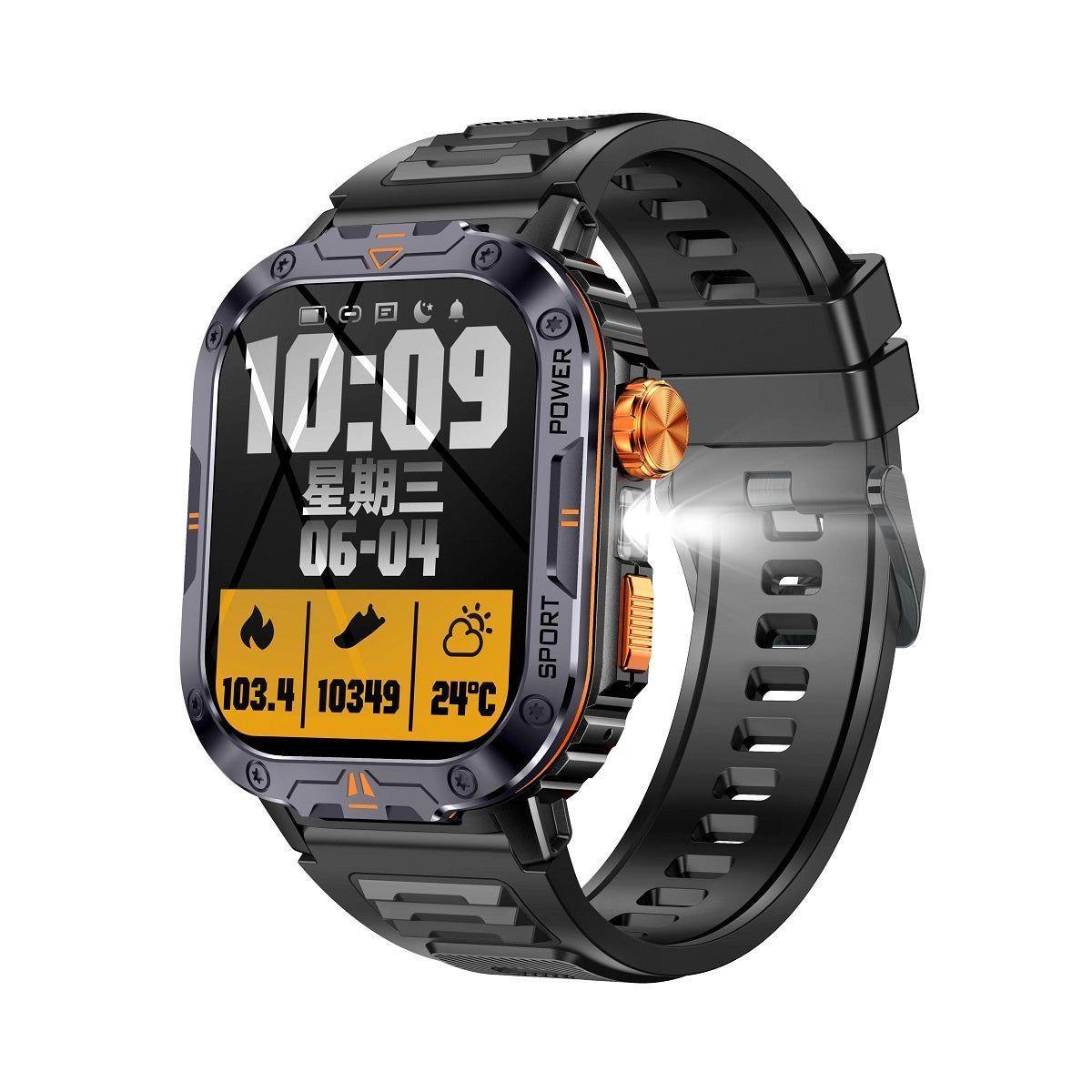 Smartwatch Deportivo Memoria 4GB Música Local Linterna Táctica Notificaciones Salud Deporte-1