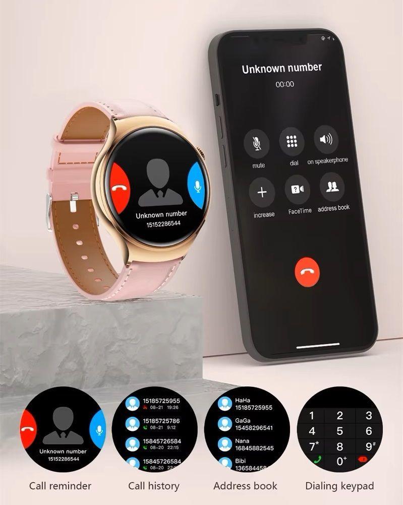 Smartwatch M11 Asistente de voz IA Resistente al agua Doble correa-8