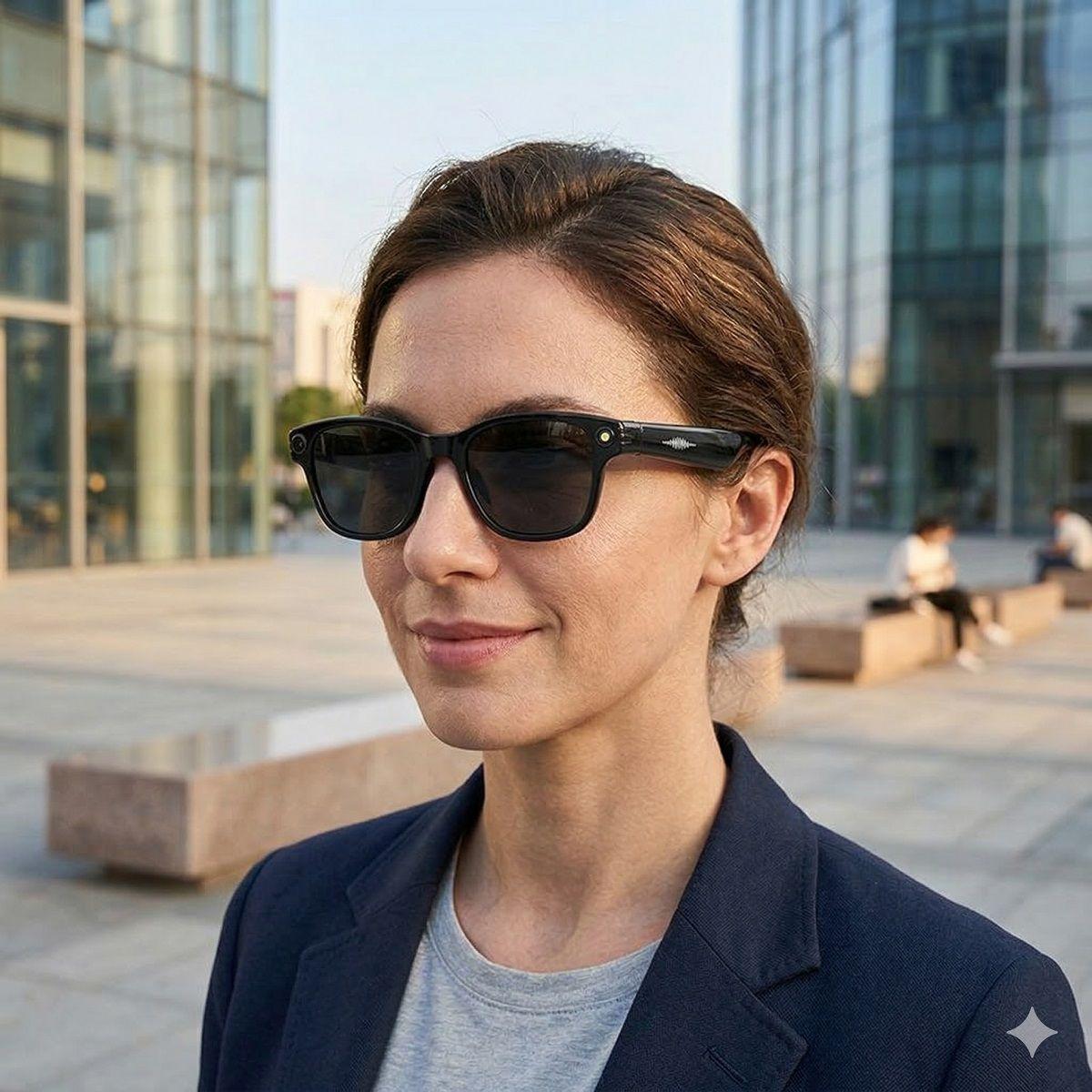 Gafas Inteligentes L801 con Cámara 8MP, Grabación 1200P, Traducción Multilingüe-2