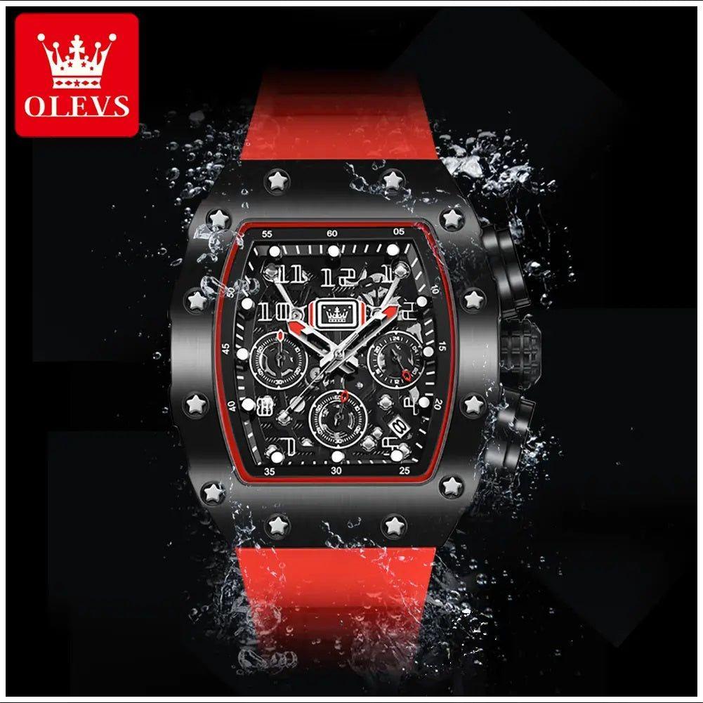 Monkeywatch Reloj deportivo de Lujo para Hombre Correa Silicona y Cristal Zafiro-5