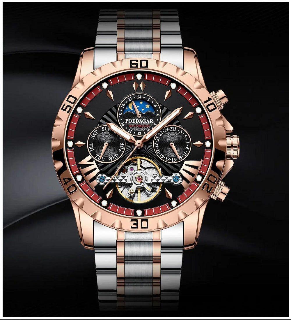 Reloj automático de Lujo para Hombre Mecánico Impermeable 3ATM-2