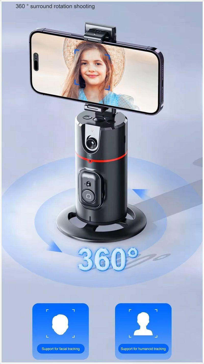 Trípode Seguimiento Facial Automático Control Remoto y Rotación 360°-2
