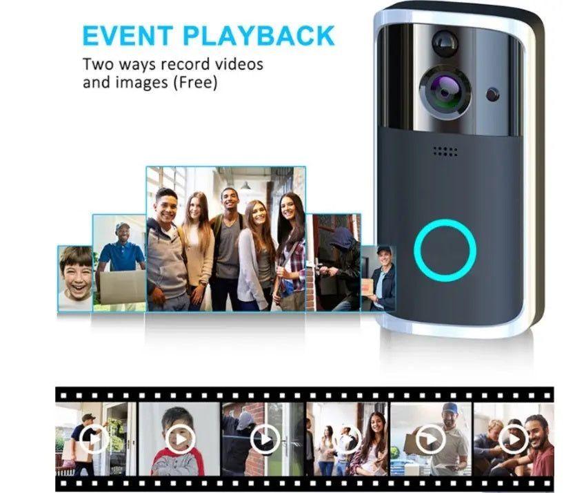 Cámara smart Portero Wifi DoorBell con Timbre para Smartphone-3