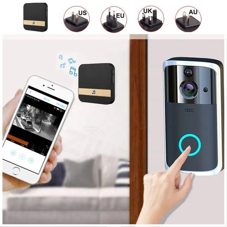 Cámara smart Portero Wifi DoorBell con Timbre para Smartphone-5