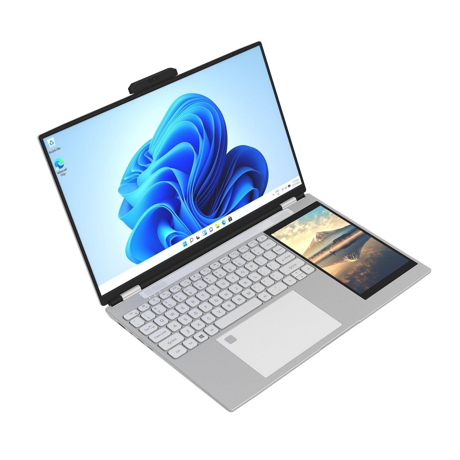 Notebook Dual Screen 15.6" Full HD + Pantalla Secundaria 7" 16GB RAM DDR5 512GB SSD-4