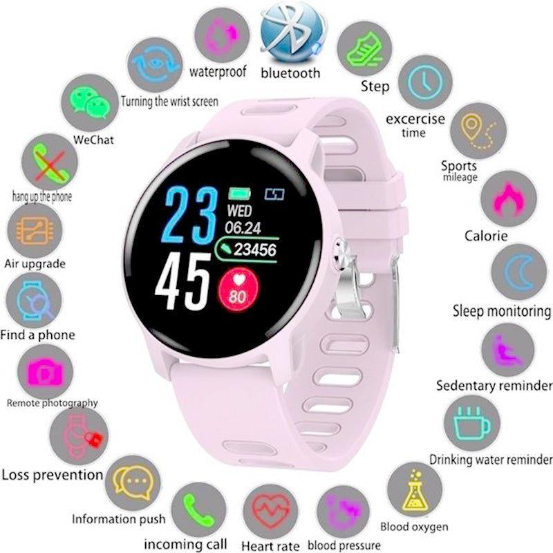 Monkeywatch Smartwatch Bluetooth ZL02 Sports Fitness Rosado-4