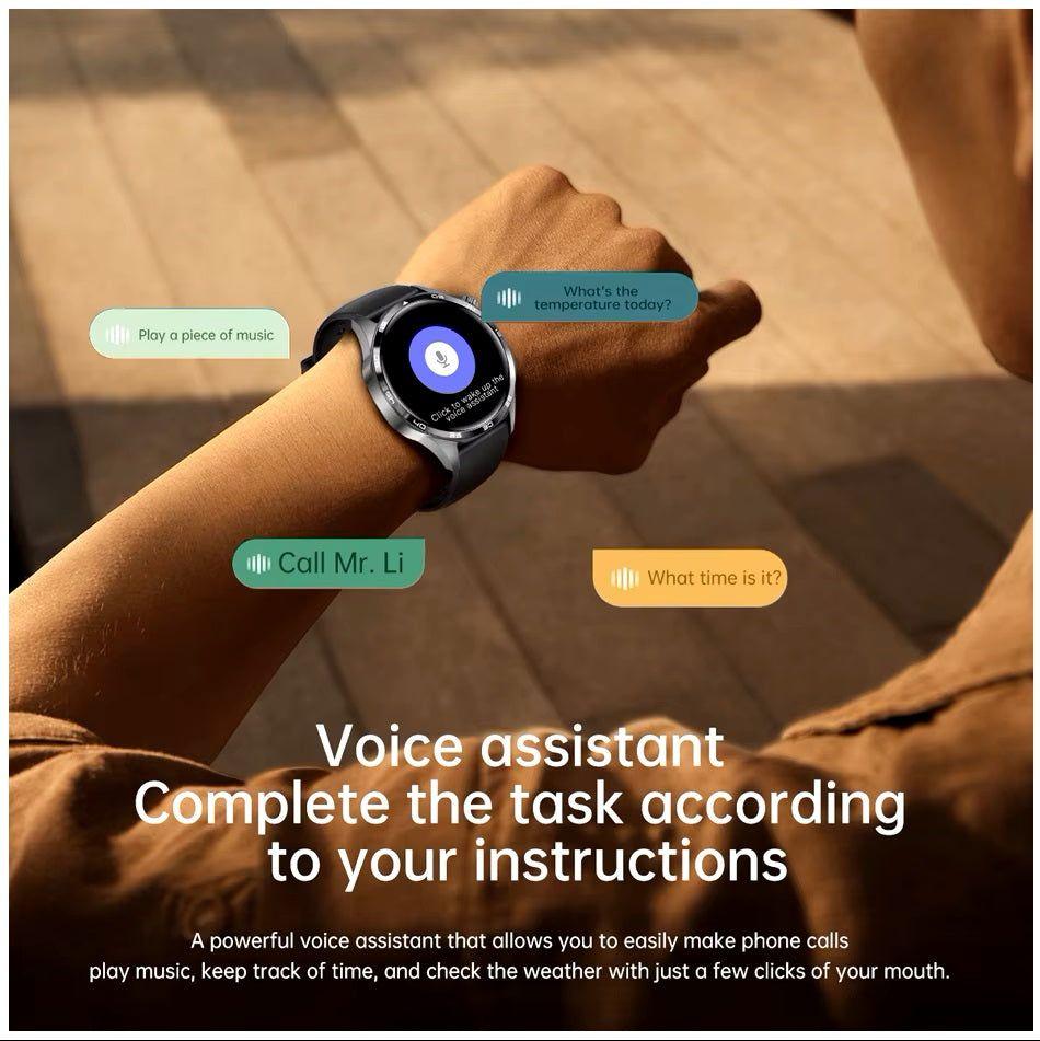 Monkeywatch Smartwatch Correa Cuero Asistente de voz IA 300 mAh-3