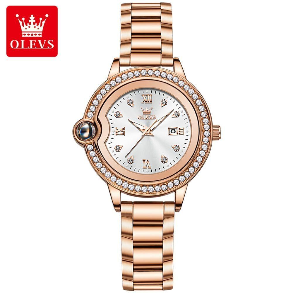 Reloj elegante para Mujer con Diamantes Resistencia al agua-2