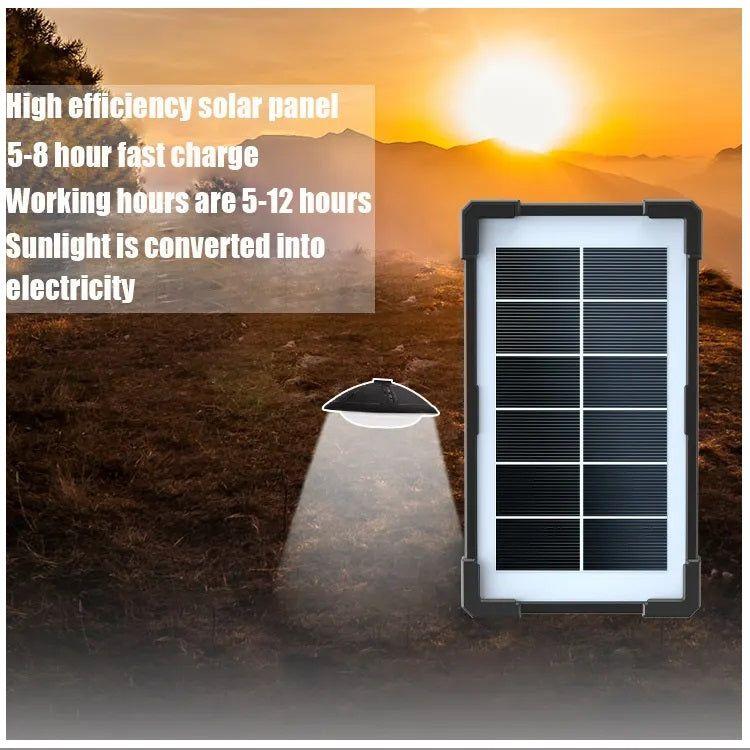 Monkeywatch Kit Solar Portátil Panel Solar Iluminación LED y Cargador USB 30W-2