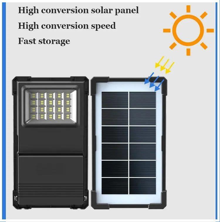 Kit Solar Portátil Panel Solar Iluminación LED y Cargador USB 30W-4