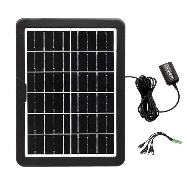 Panel Solar Portátil 20W 18V Adaptador de carga Múltiple Cable USB-0