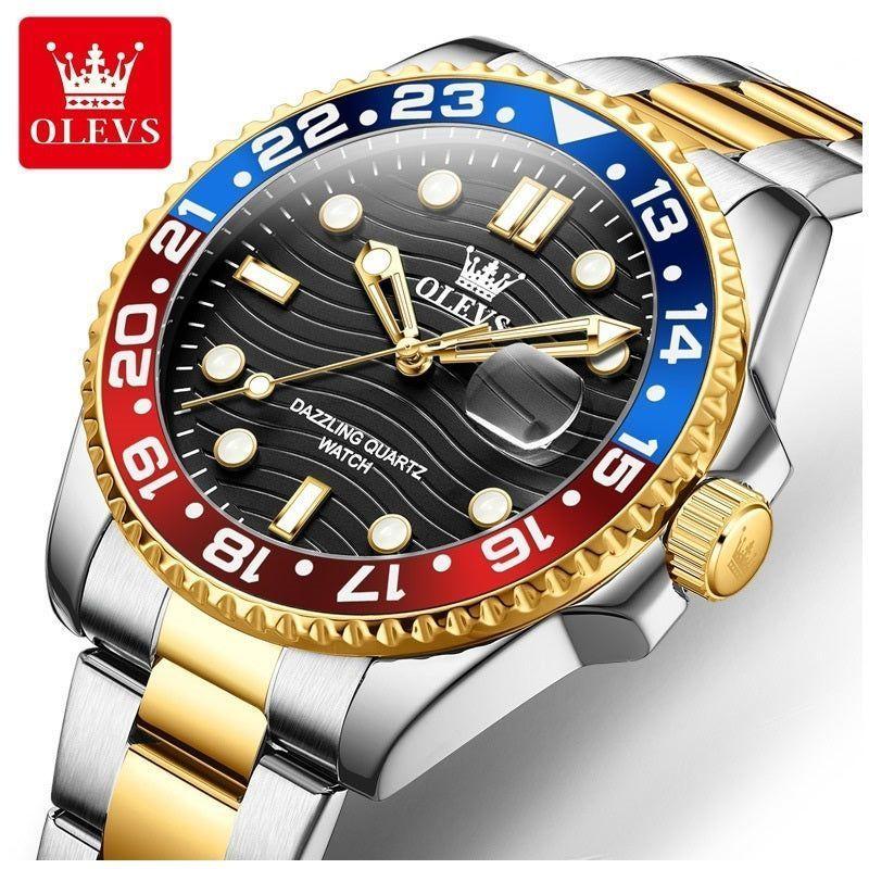 Reloj Hombre Deportivo y de Lujo Correa de Acero Inoxidable-3