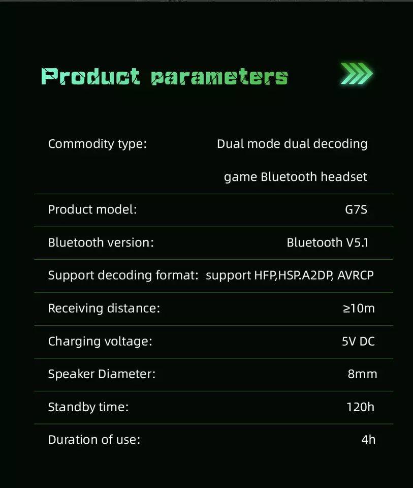 Monkeywatch Audífonos Bluetooth Bluetooth Gamer G7S V.5.1-4