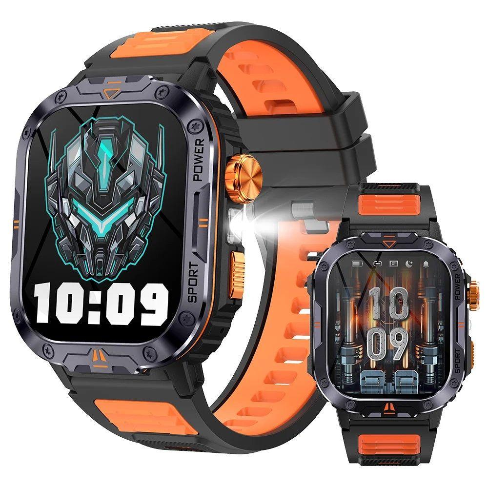 Smartwatch Deportivo Llamadas Bluetooth Música Linterna IP68 Monitor Salud y Deporte -2